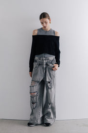 Lexington Double Belt Denim Pants