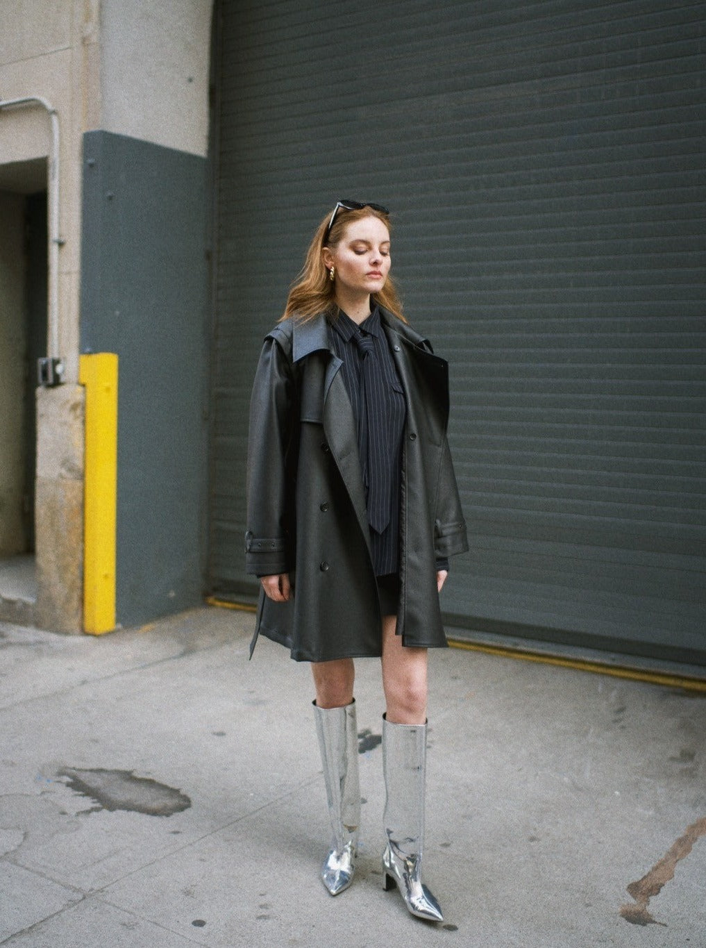 Brooklyn short trench coat