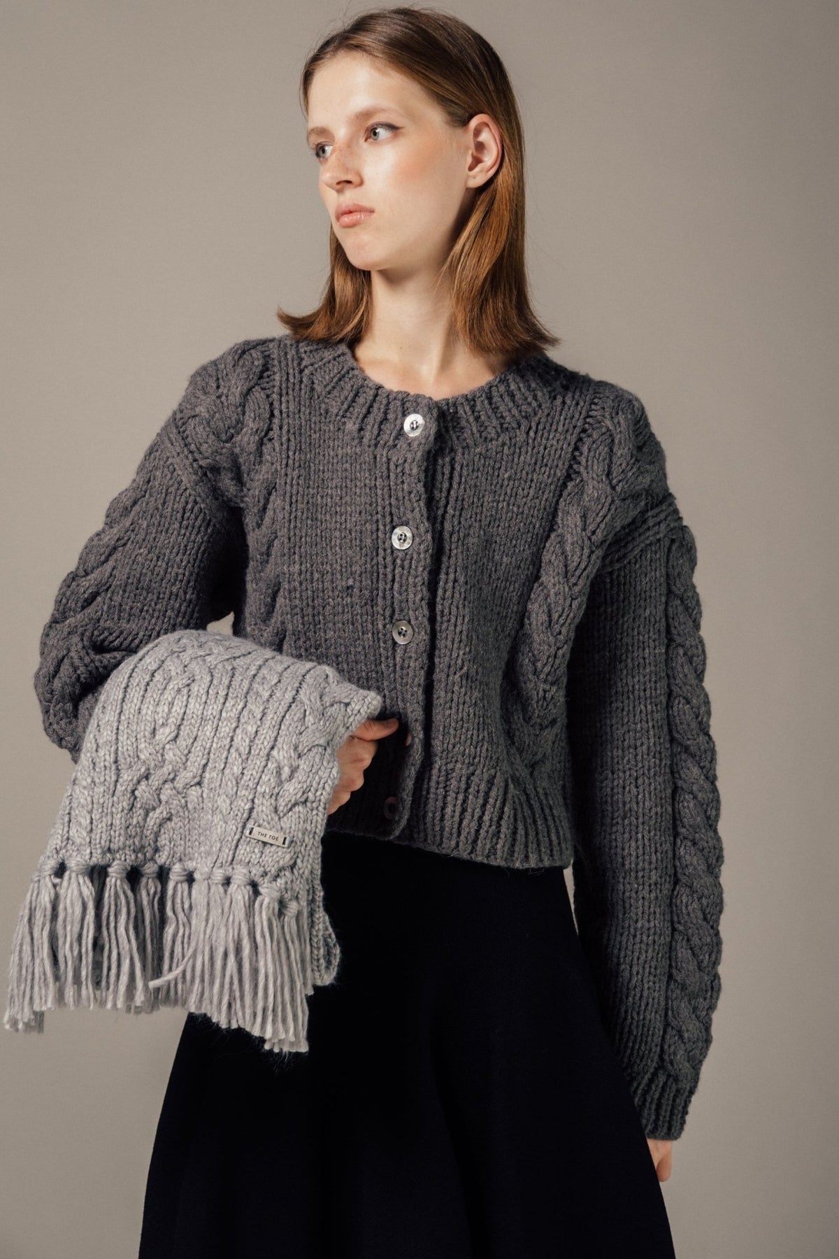 Korppoo Cable Knit Muffler