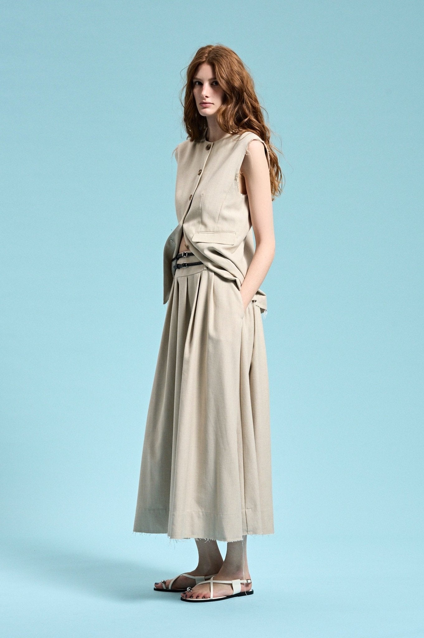 Patmos Linen Skirt