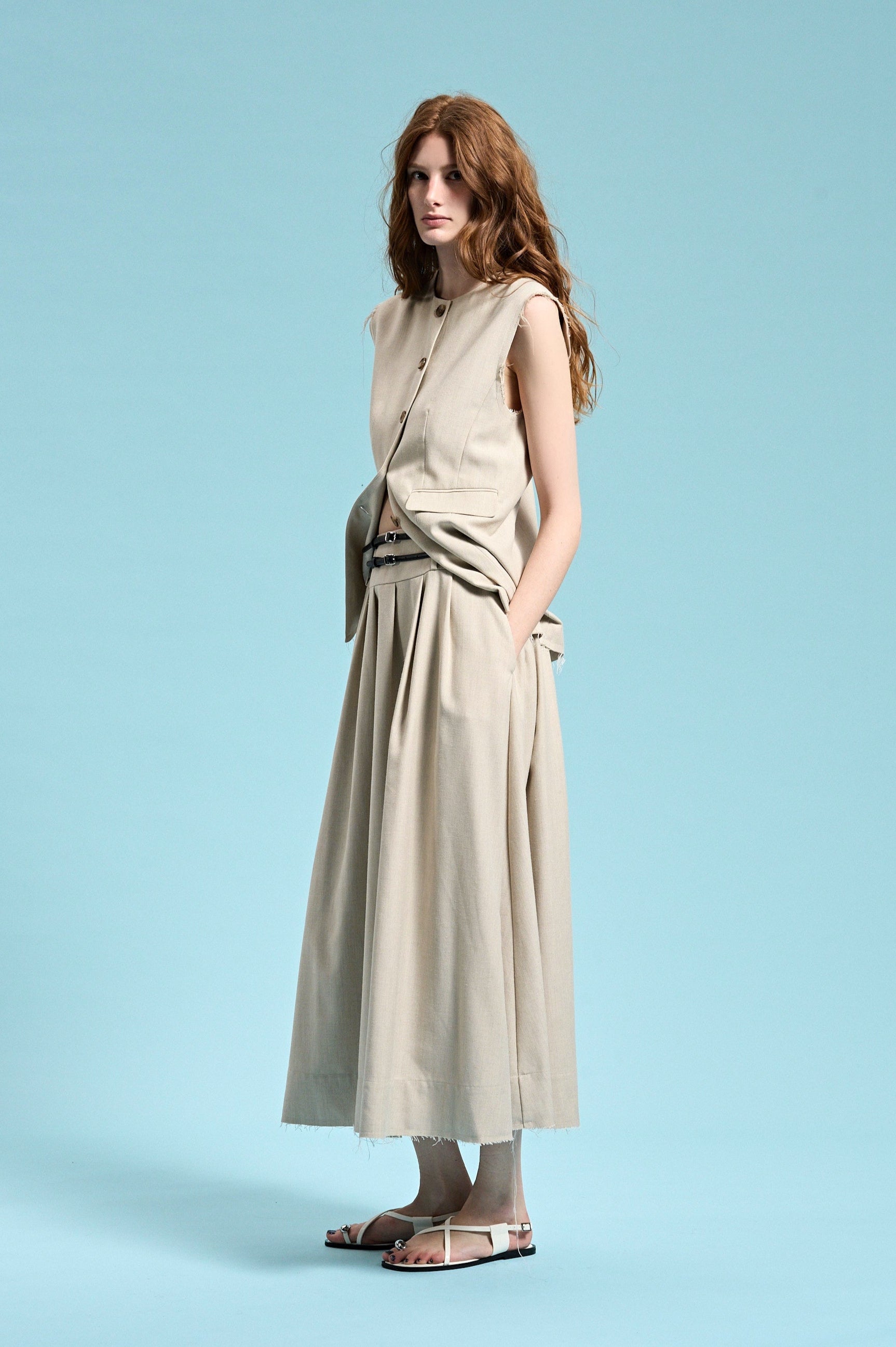 Patmos Linen Skirt