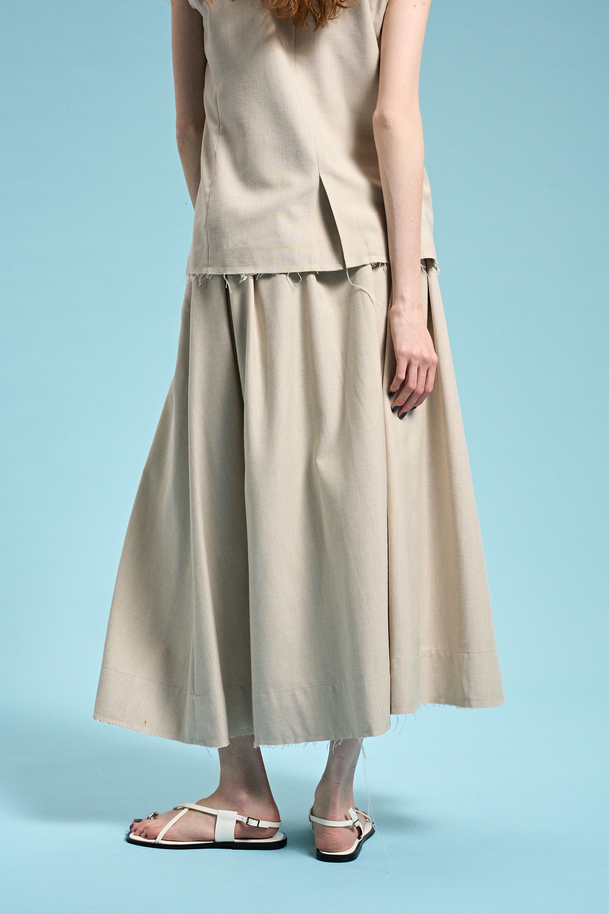 Patmos Linen Skirt