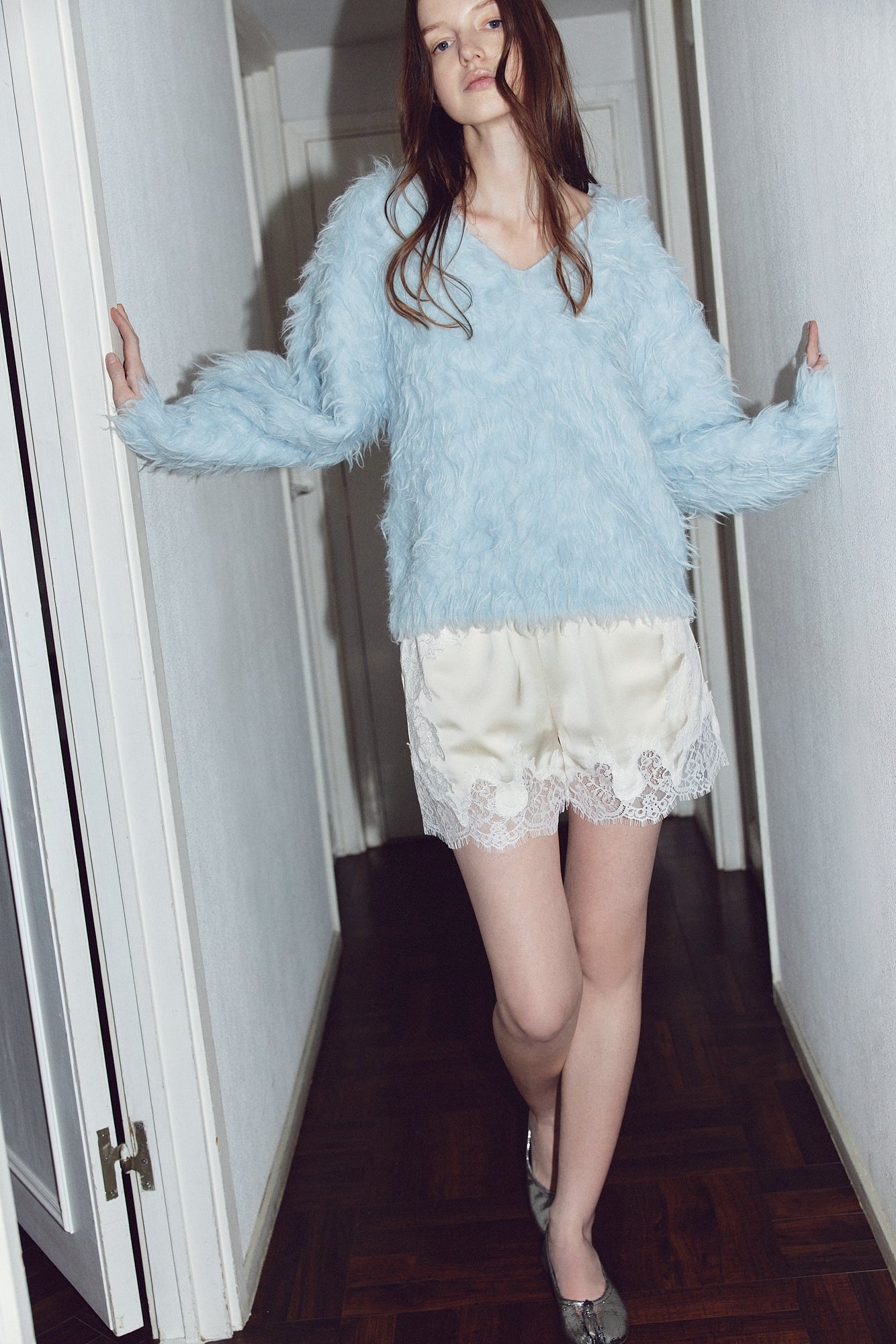 Eltz Shaggy Vneck Knit