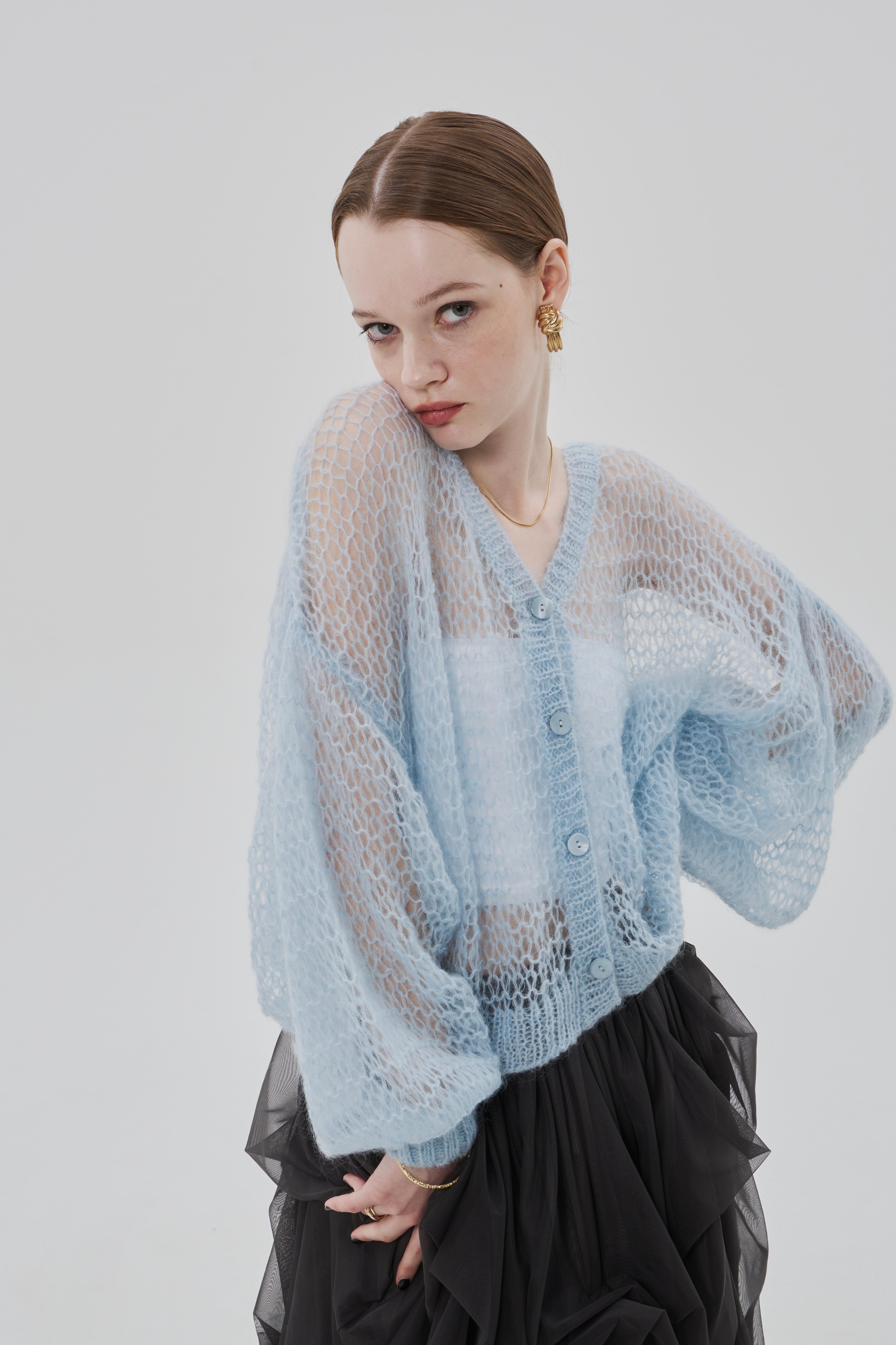 Parasol kid mohair cardigan – THE TOÉ Parasol kid mohair cardigan – THE TOÉ