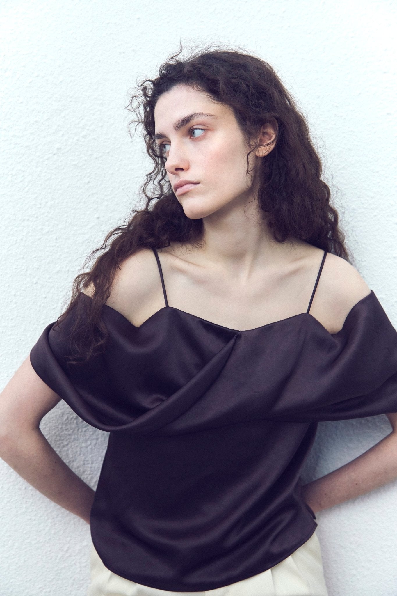 Ceintuur Satin Top