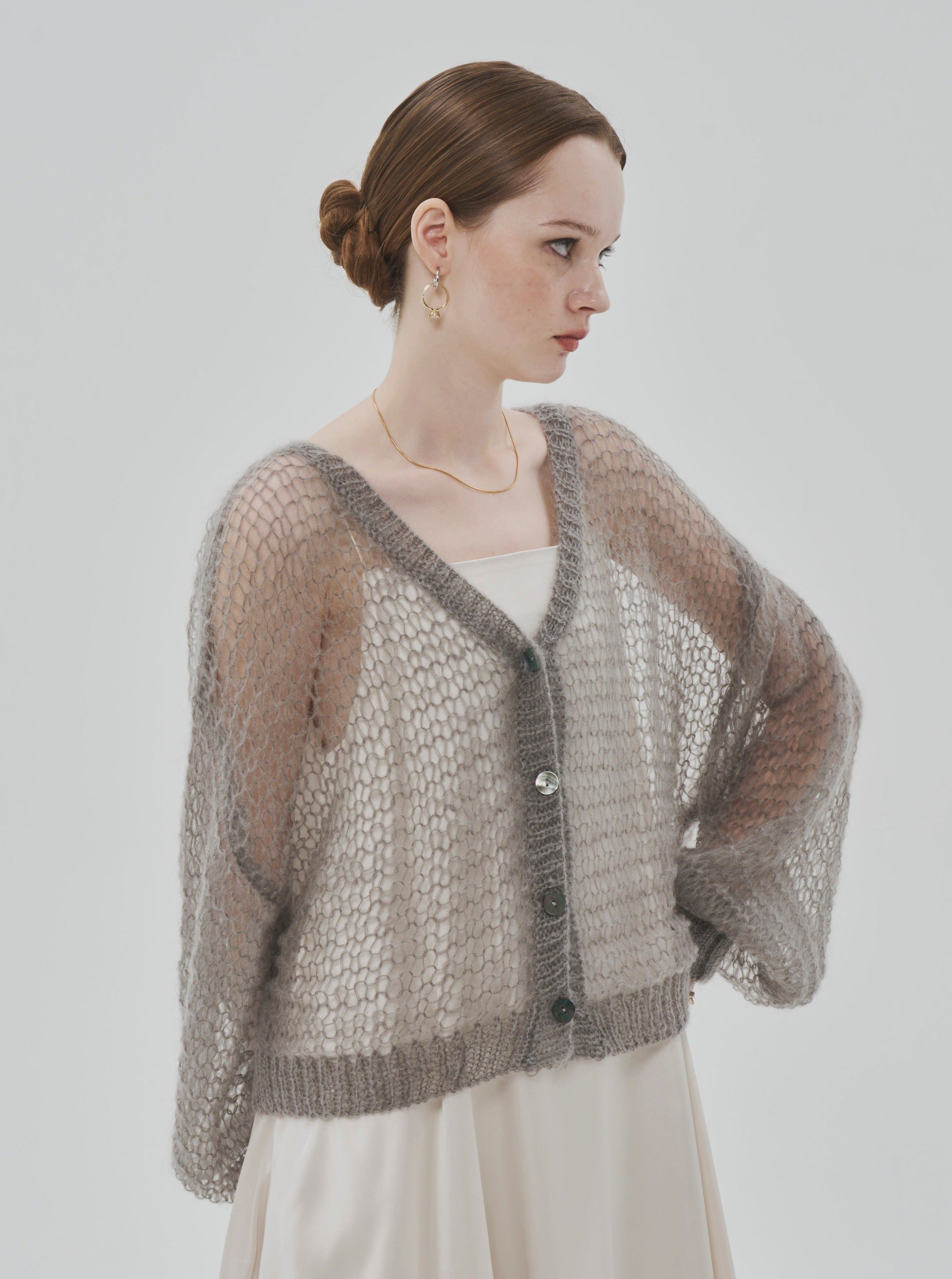 the toe PARASOL KID MOHAIR CARDIGAN