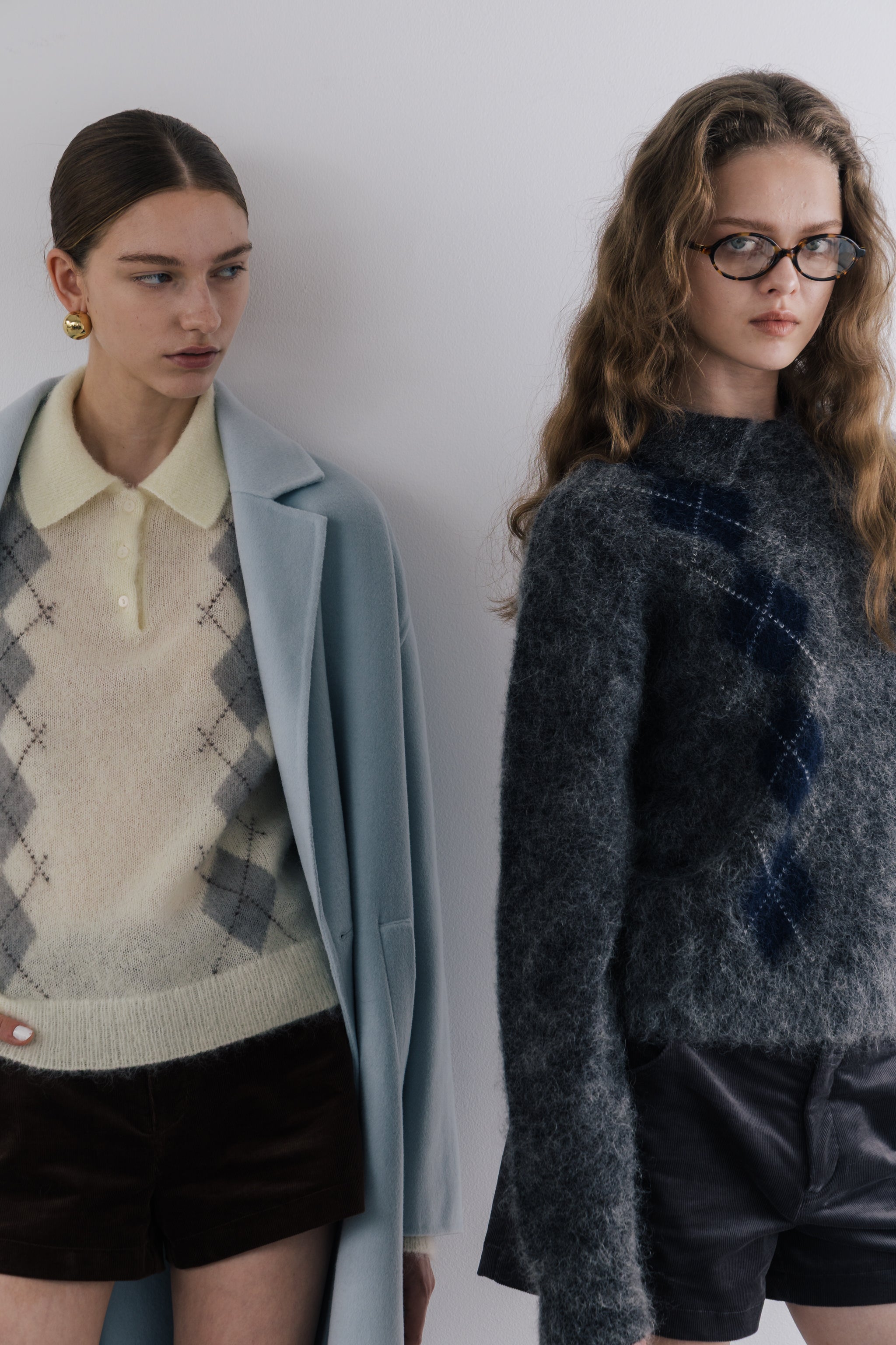 Marien Argyle Knit