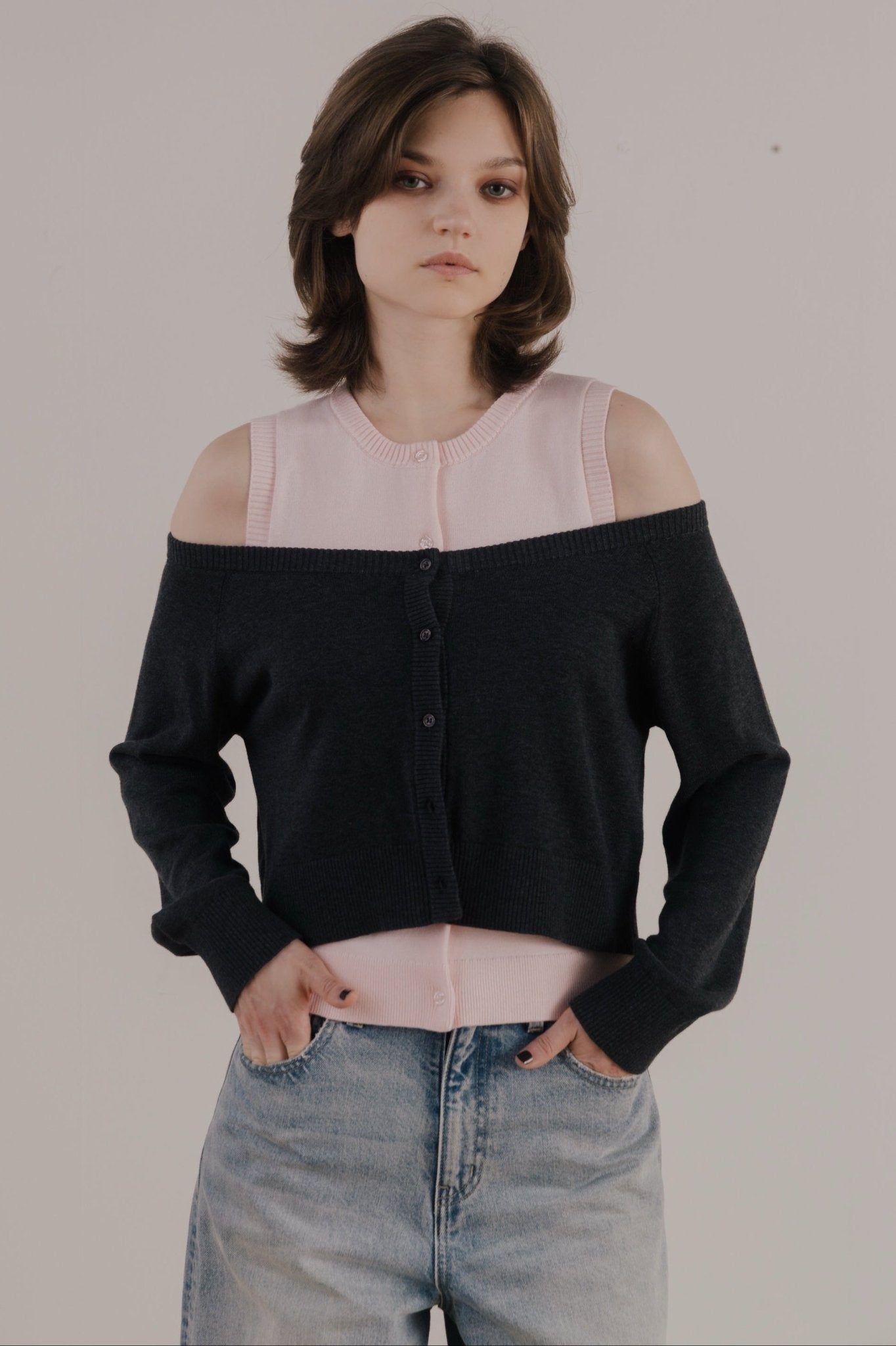 Celle layered Cardigan