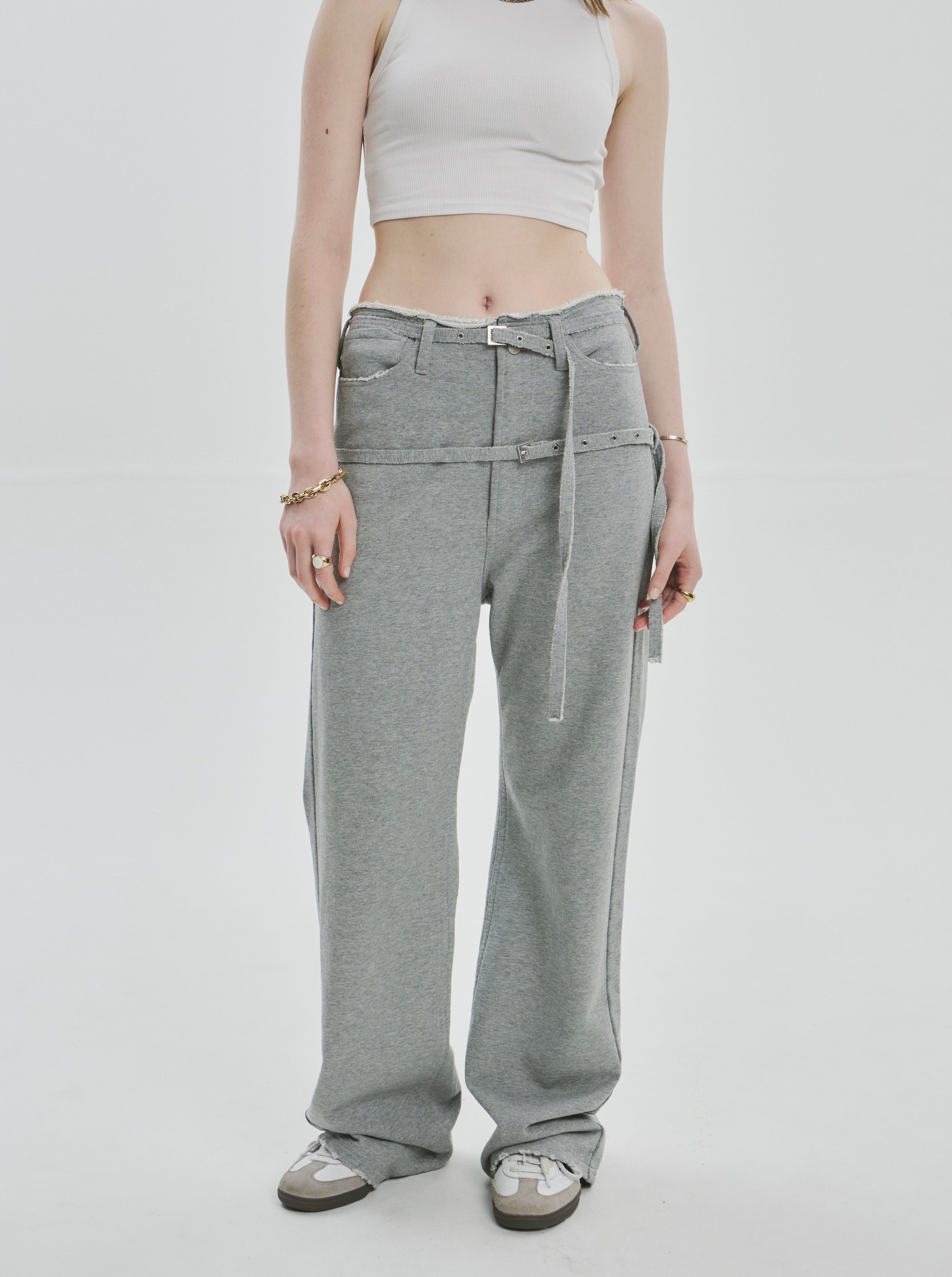 (2WAY) Greenwich belt sweat pants