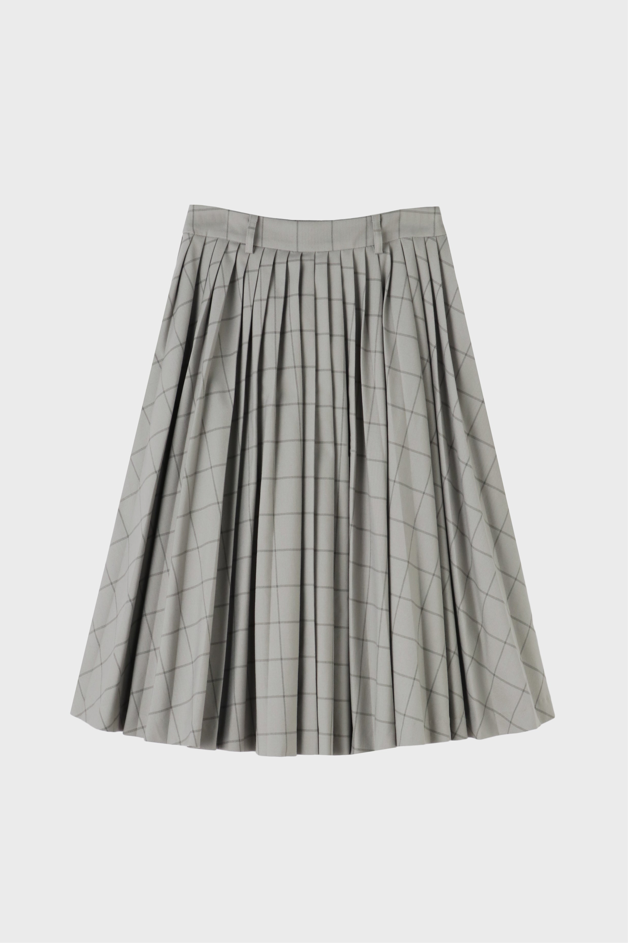 Lyucus pleats skirt -check