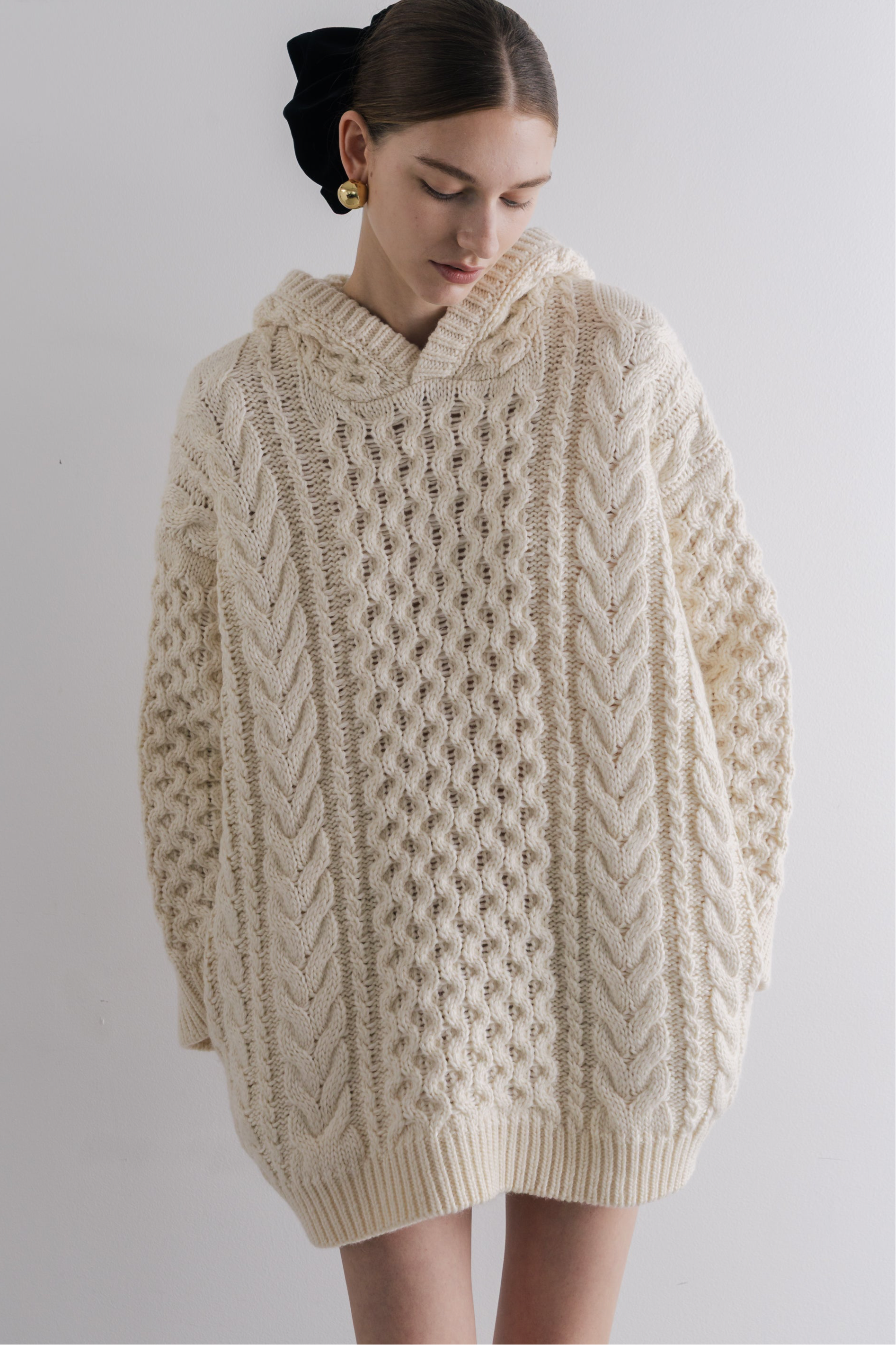 Potsdamer Knit Hoodie – THE TOÉ Potsdamer Knit Hoodie – THE TOÉ