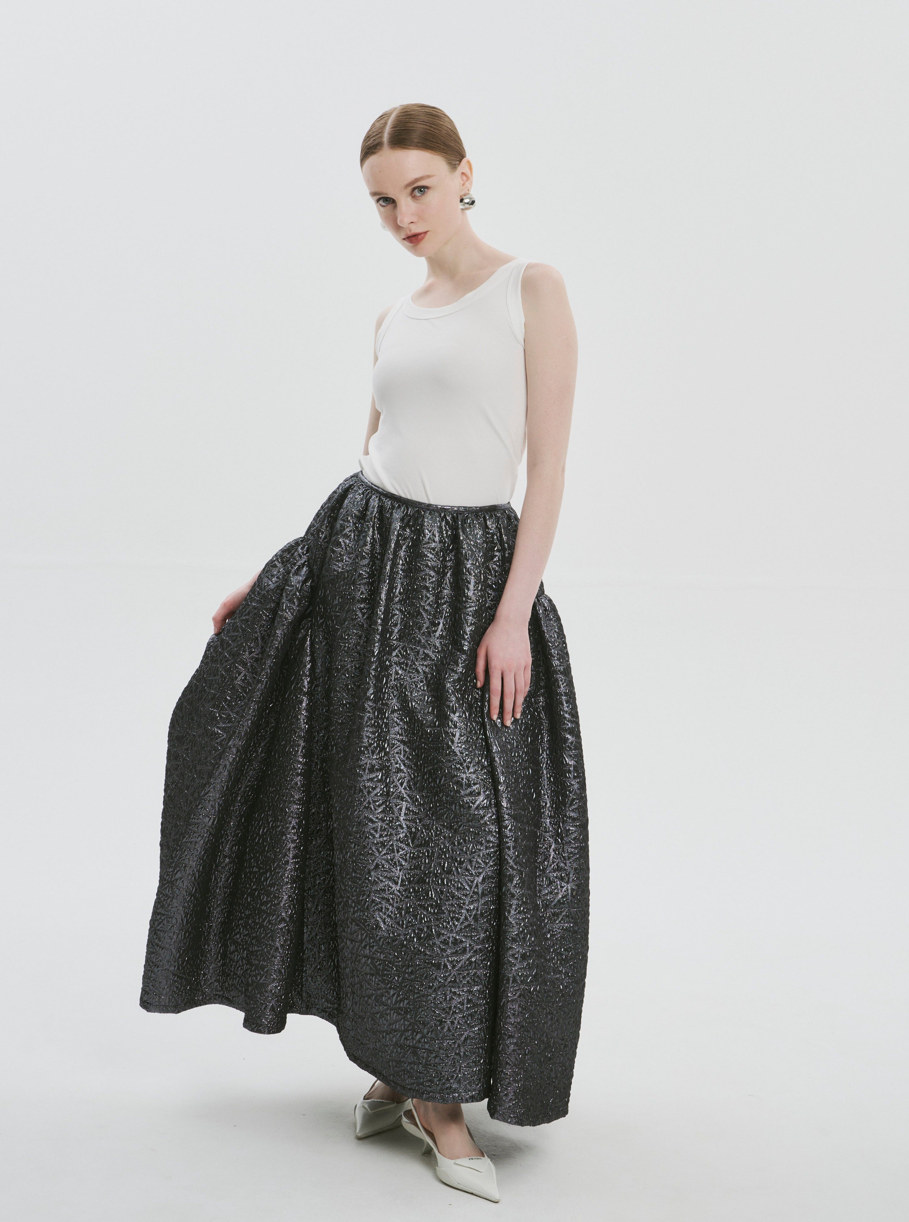 Midtown jacquard skirt