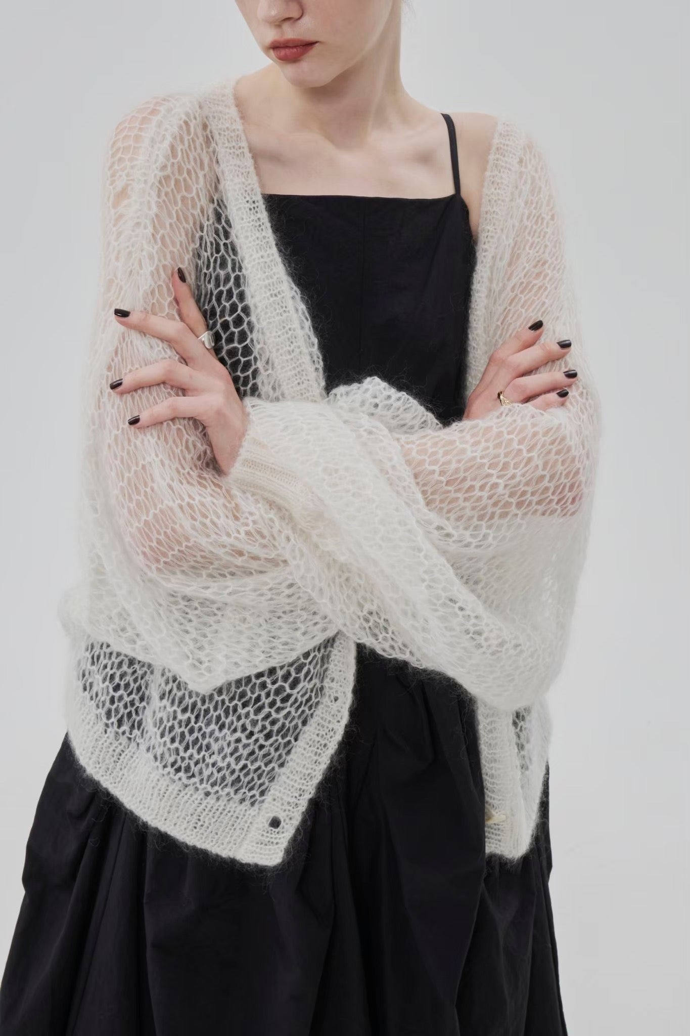 トップス the toe PARASOL KID MOHAIR CARDIGAN Parasol Kid Mohair Cardigan – THE TOÉ