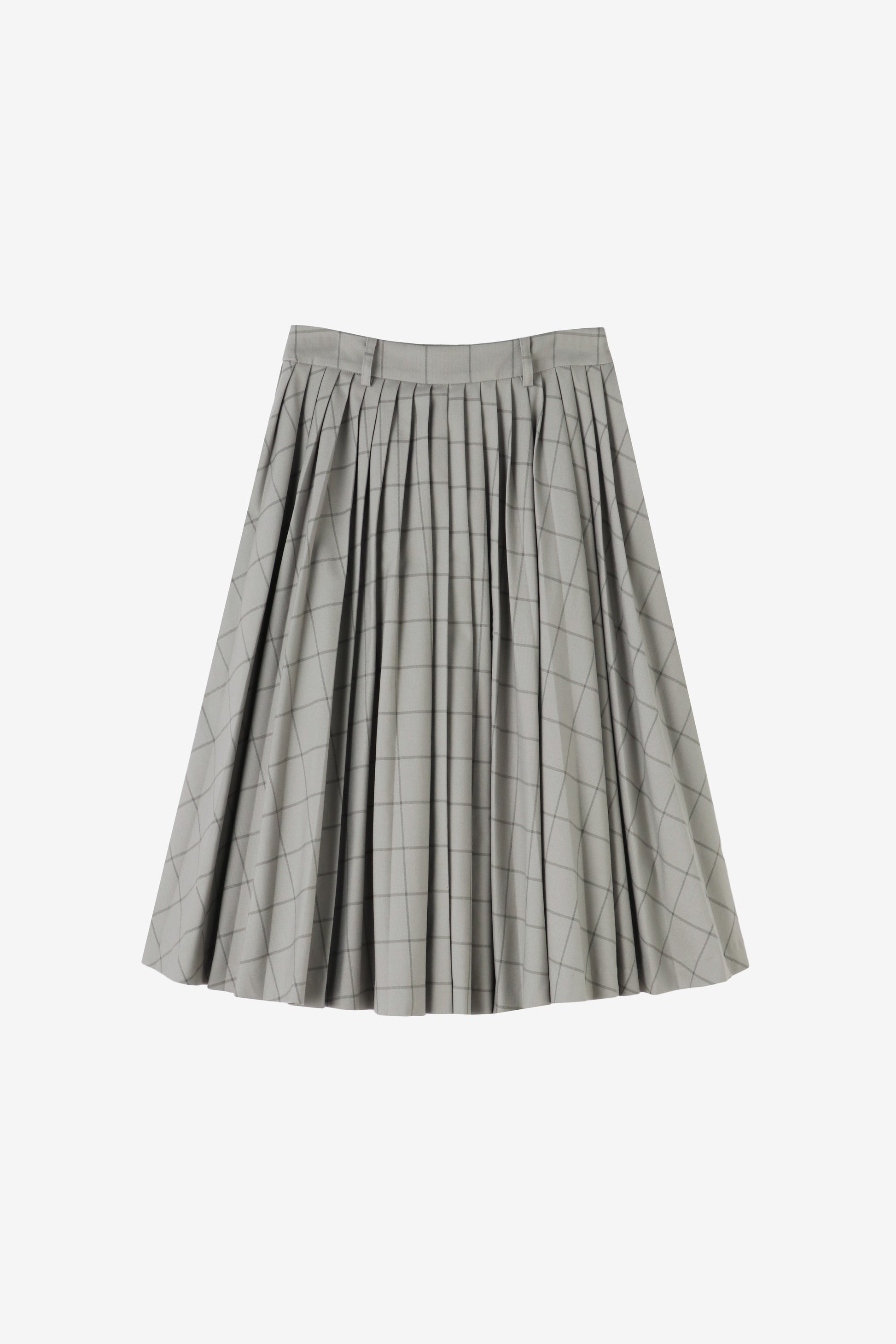 Lyucus Pleats Skirt -check