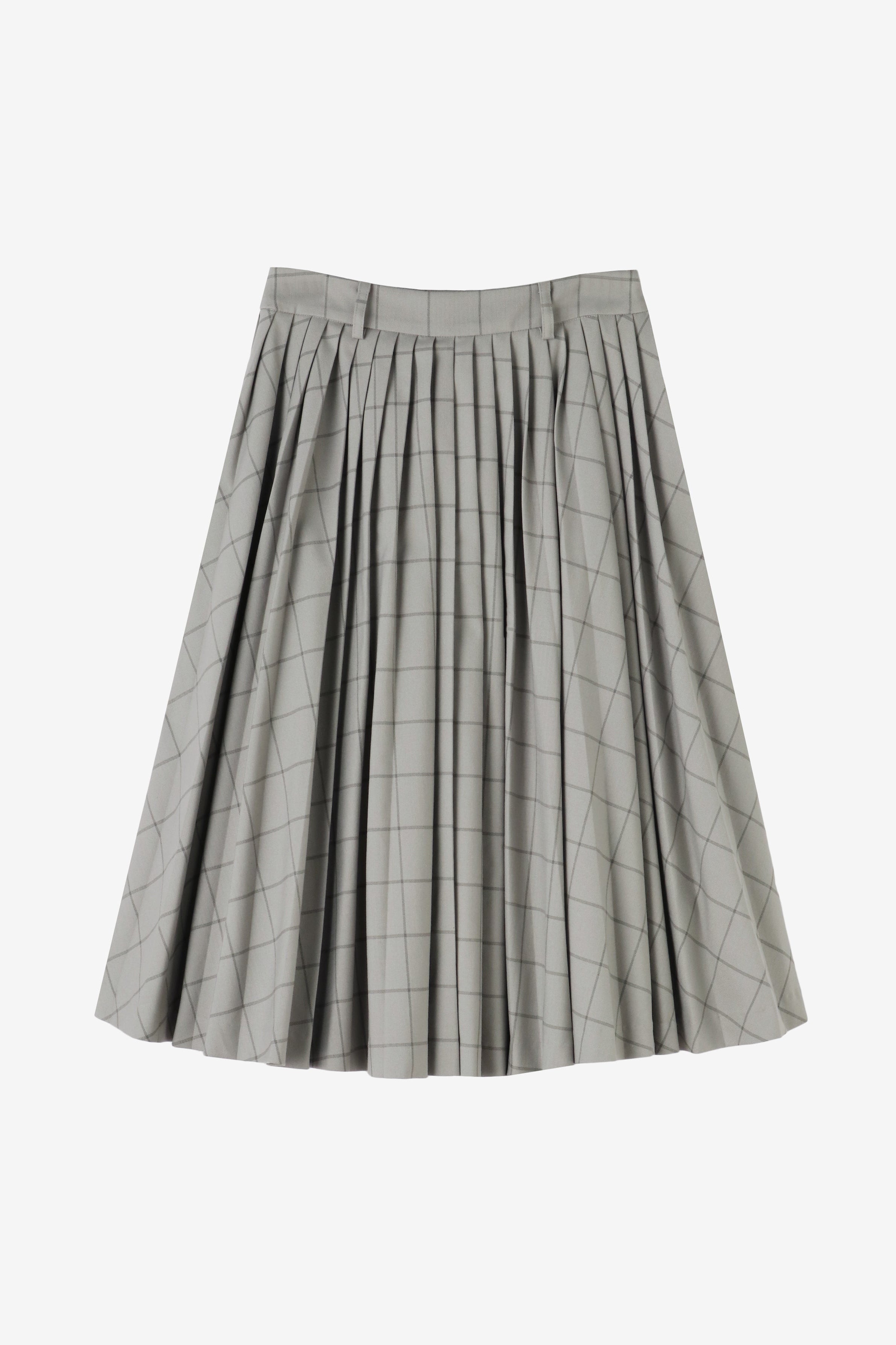 Lyucus Pleats Skirt -check