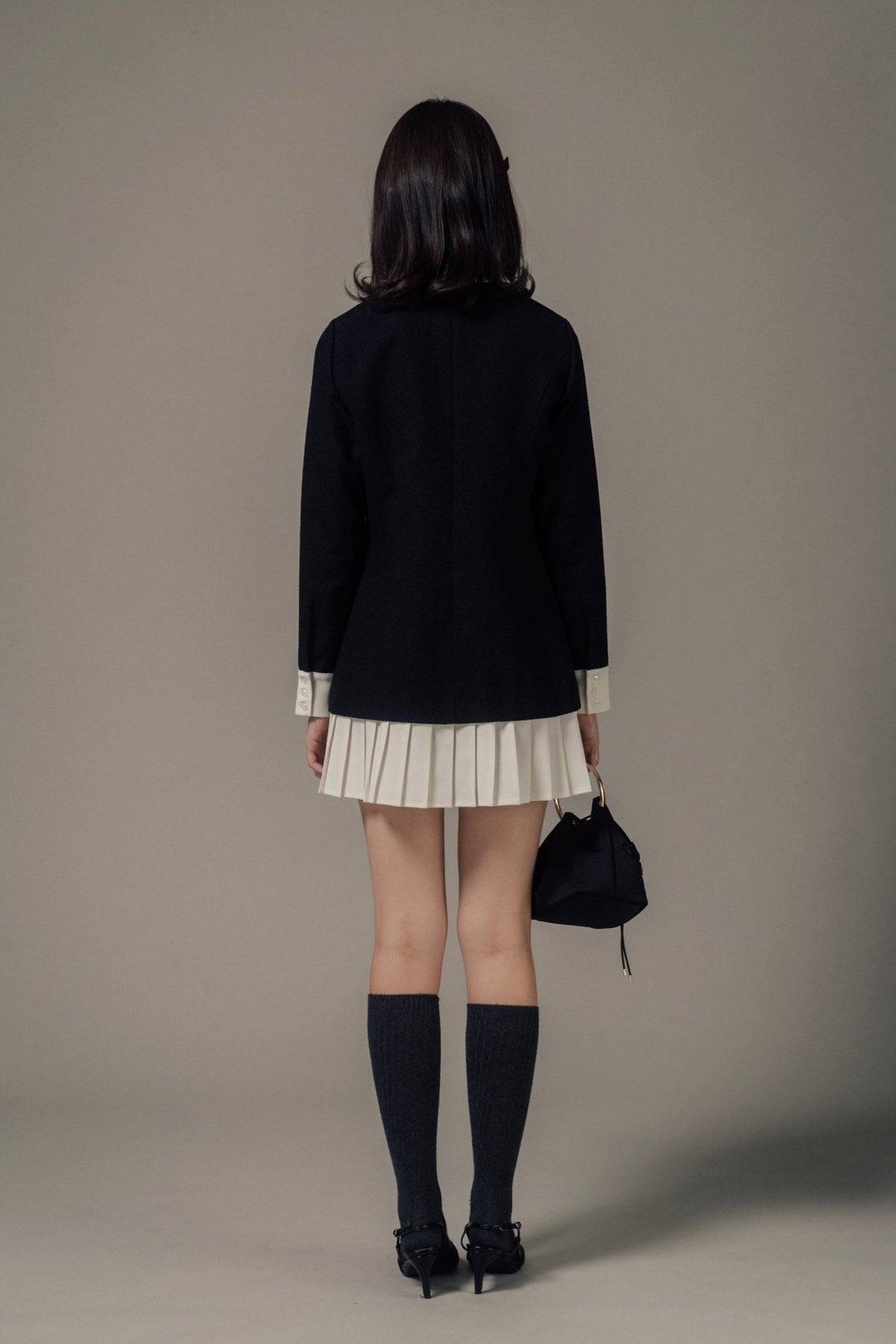 Leopold Long-Sleeve Tweed Dress