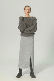 Cannes shaggy skirt