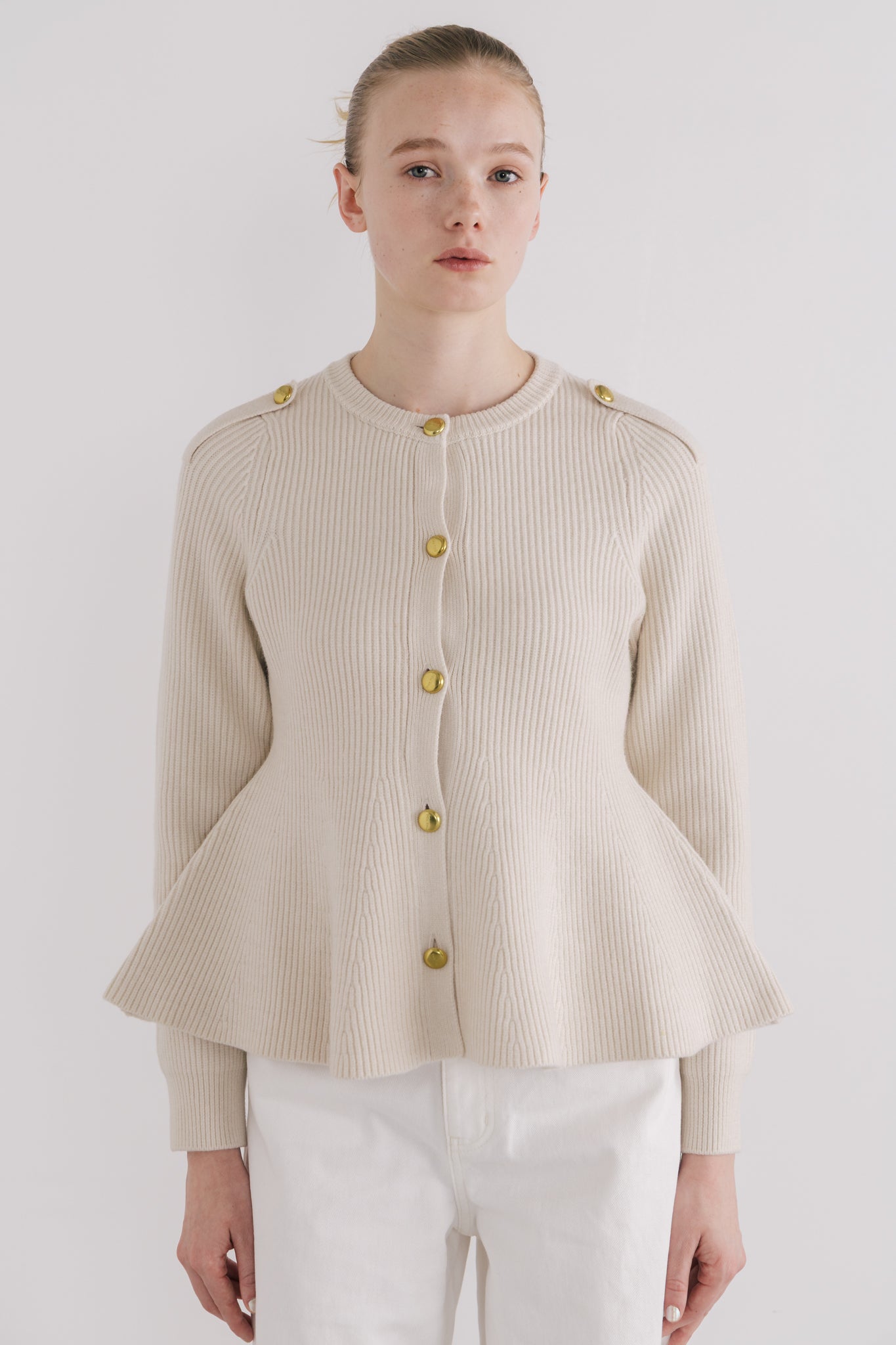【THE TOE】Rosen Peplum Cardigan Rosen Peplum Cardigan – THE TOÉ