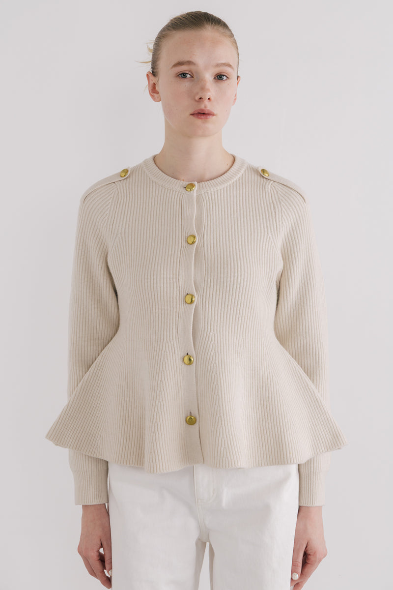 Rosen Peplum Cardigan