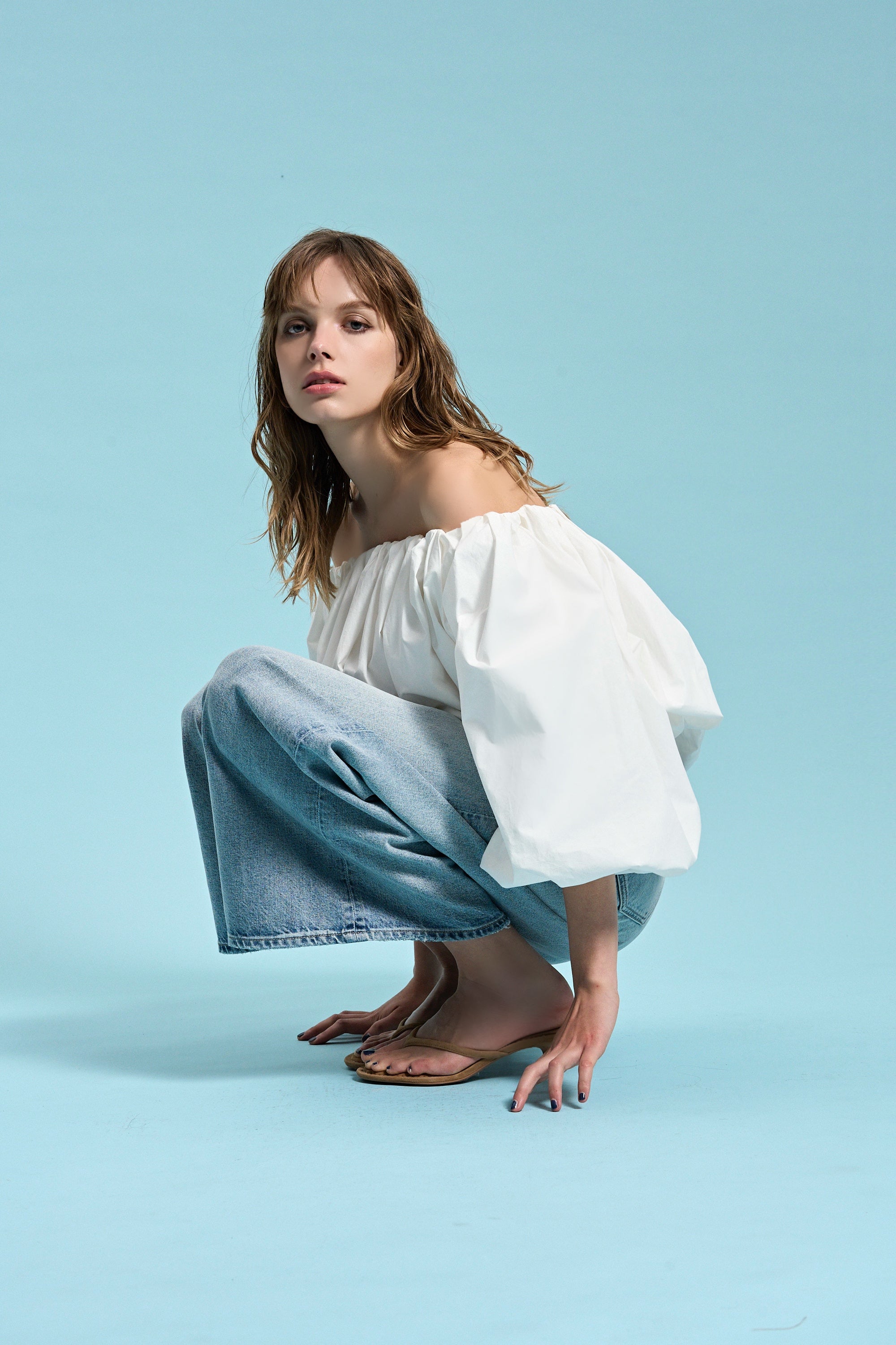 Epidavrou Puff Sleeve Blouse