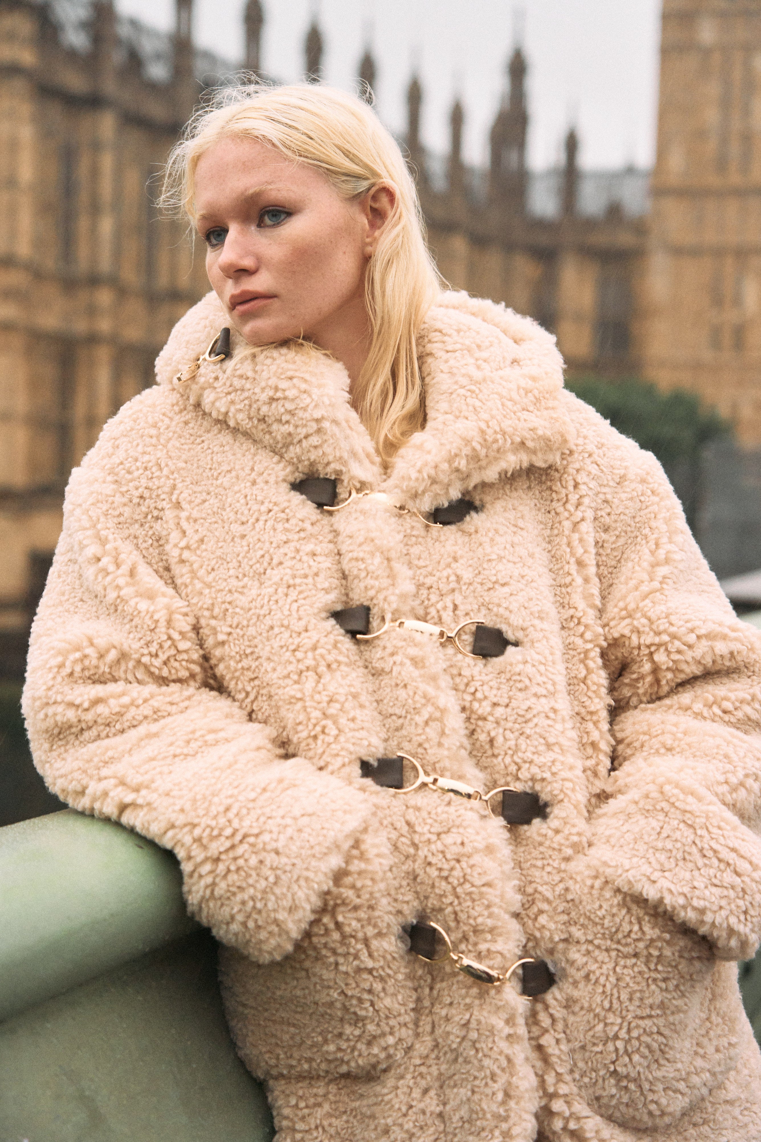 Trafalgar boa coat