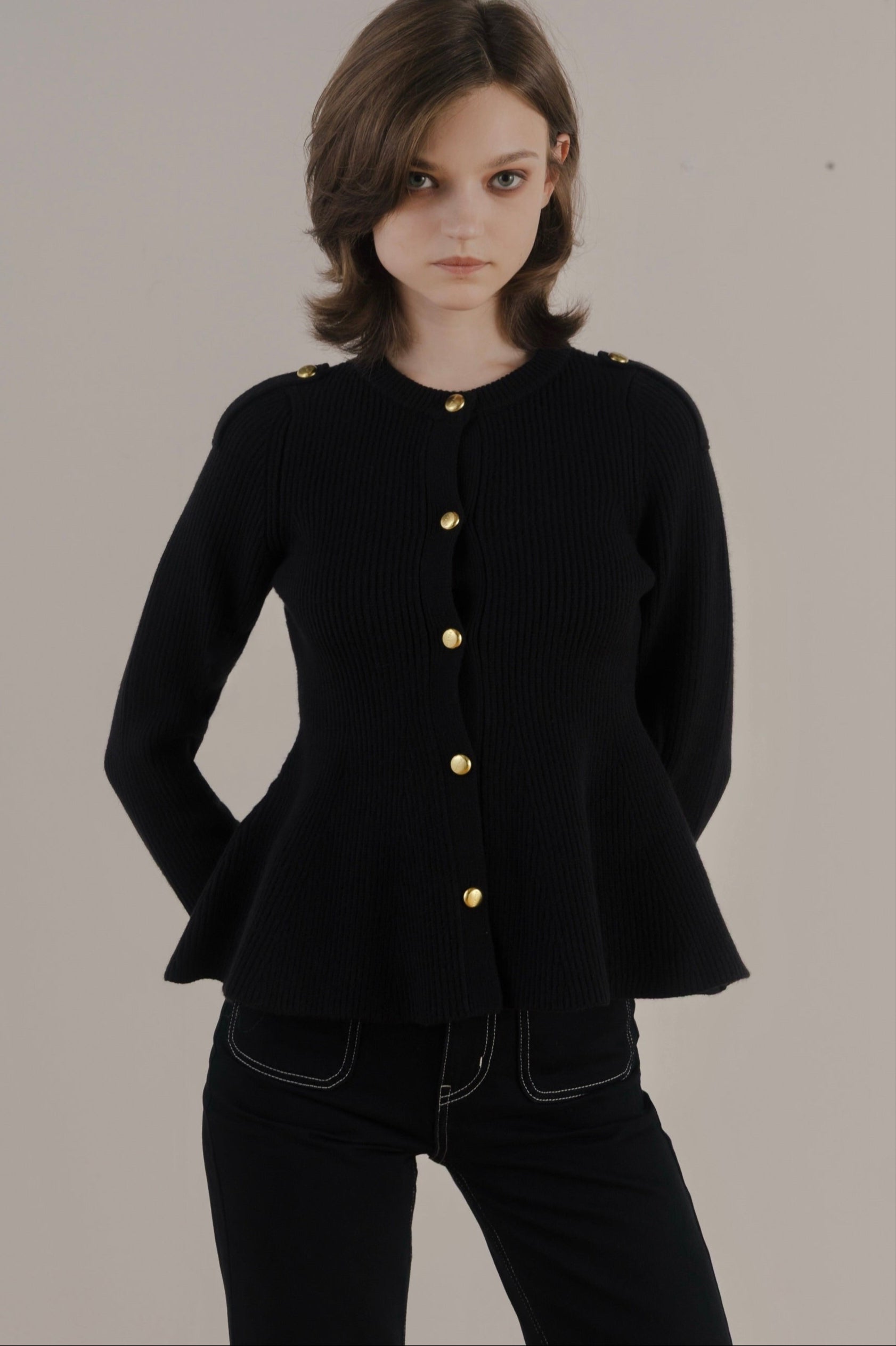 Rosen Peplum Cardigan