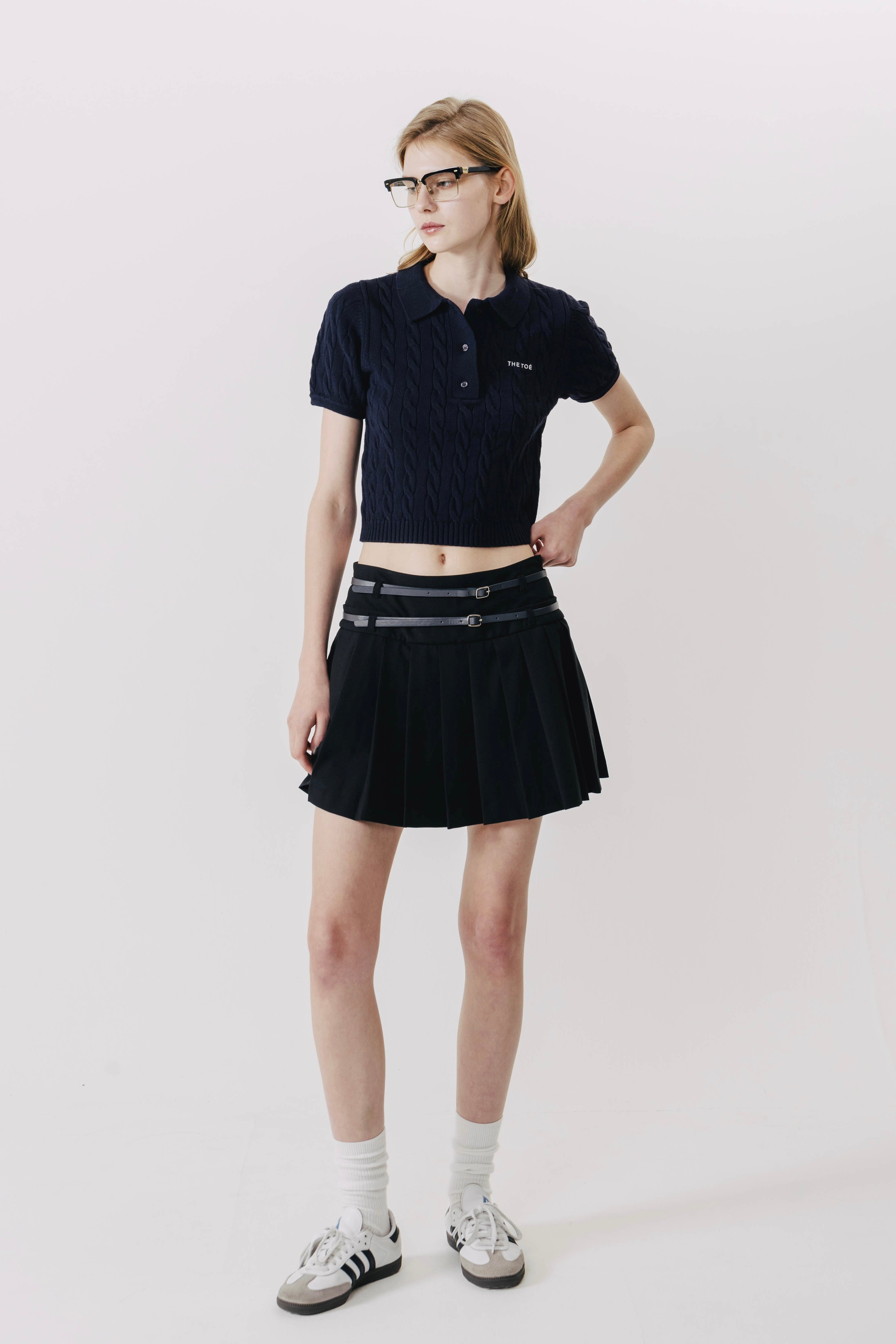 Astoria pleated skirt