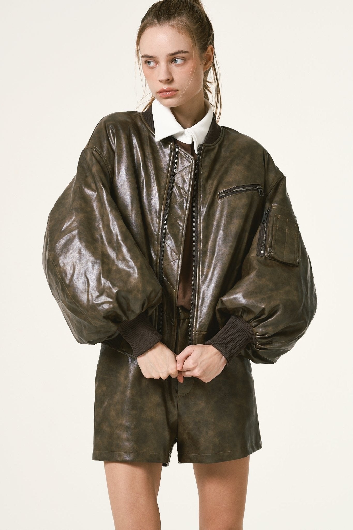 Oxford Leather Pants