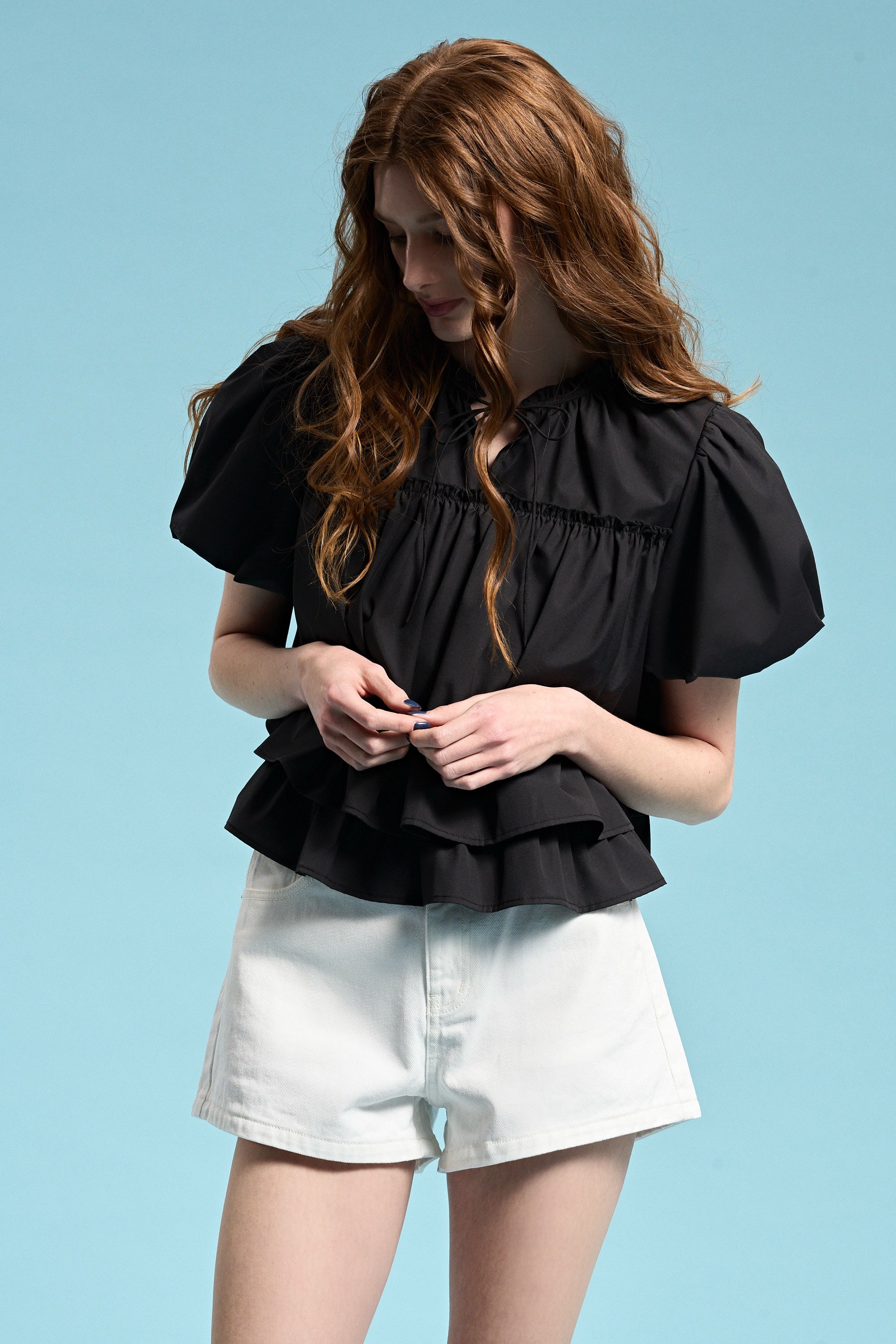 Porto Puff Blouse