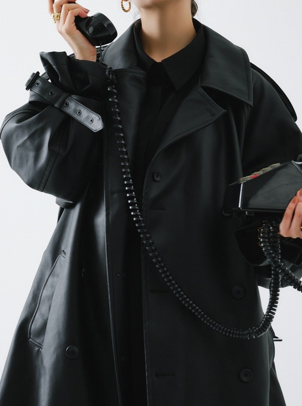 THE TOÉ AVIGNON TRENCH COAT Leather Mサイズロングコート