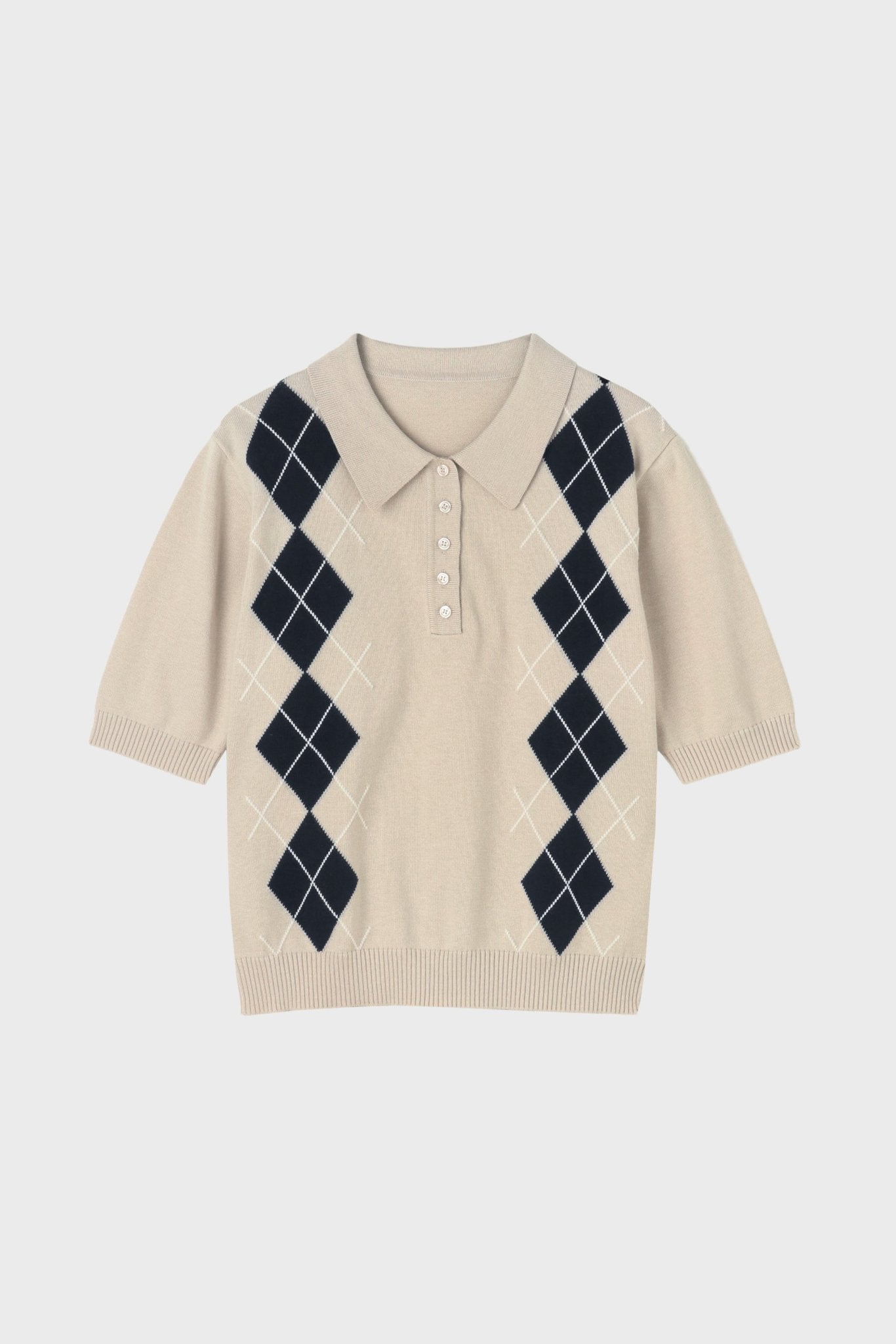 Geuldal Argyle Top