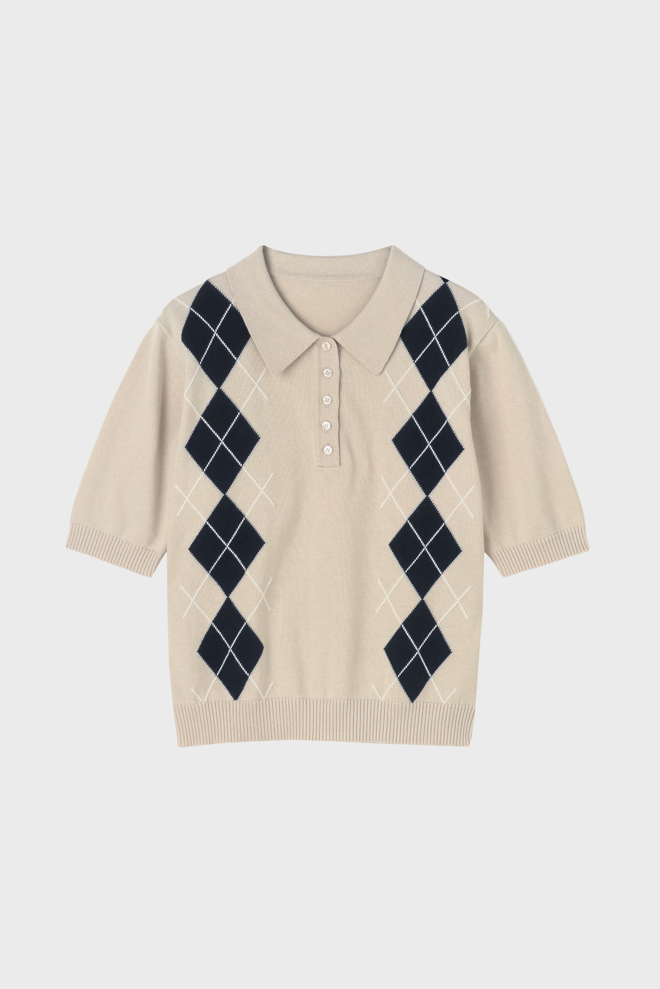 Geuldal Argyle Top