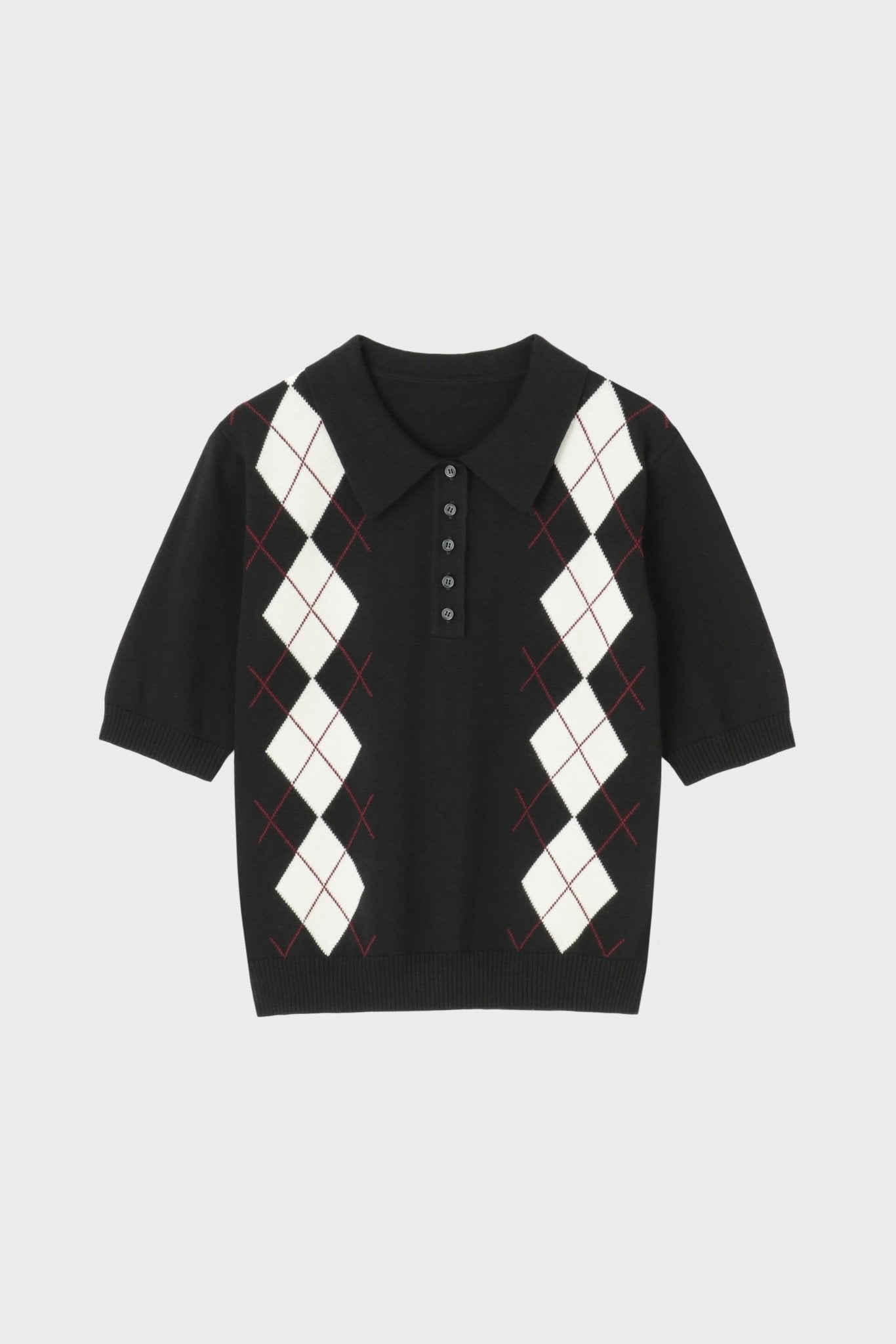 Geuldal Argyle Top .
