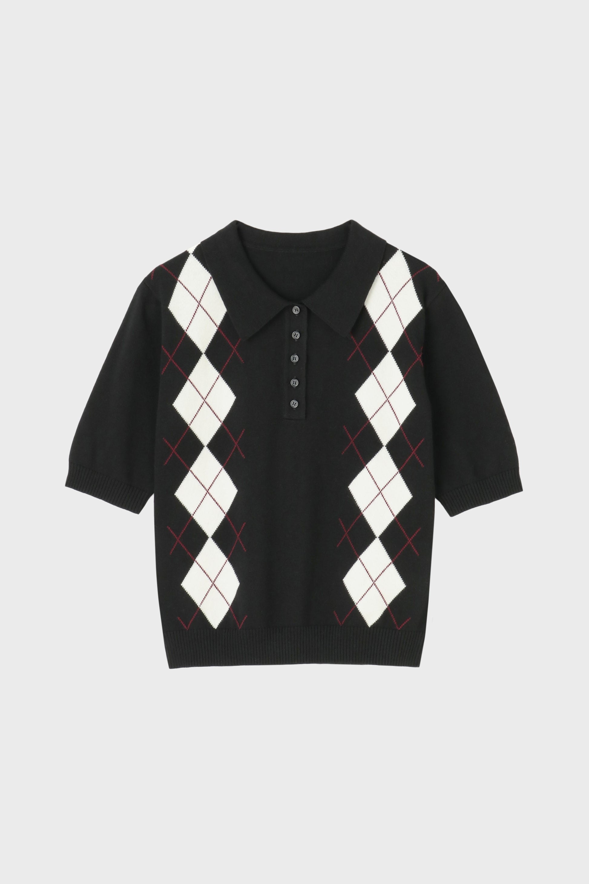 Geuldal Argyle Top