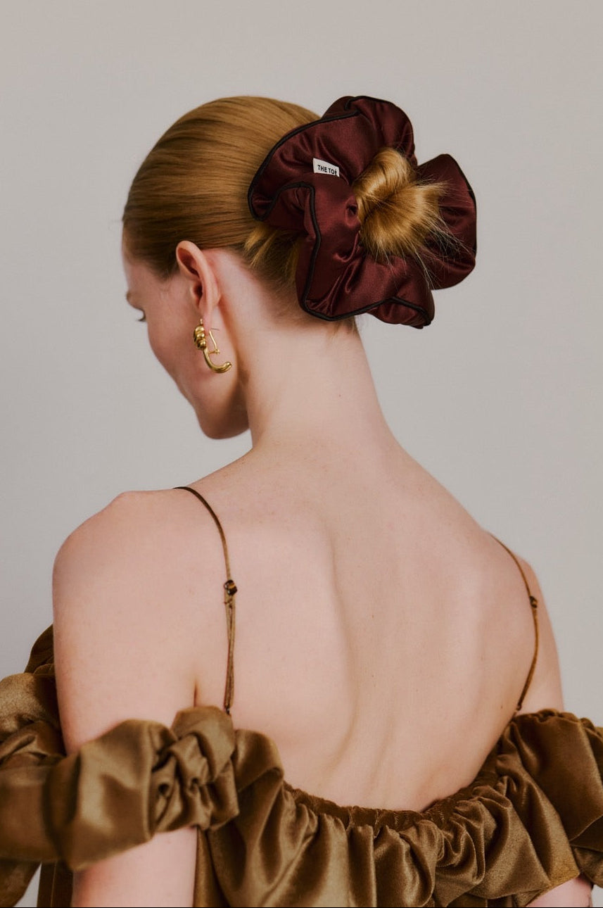 Plauen Satin Scrunchie