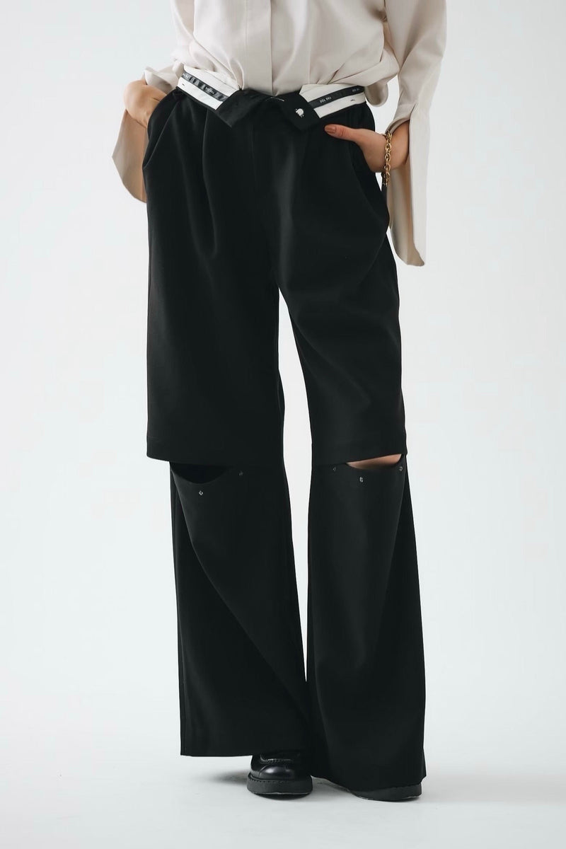 Strasbourg slit pants