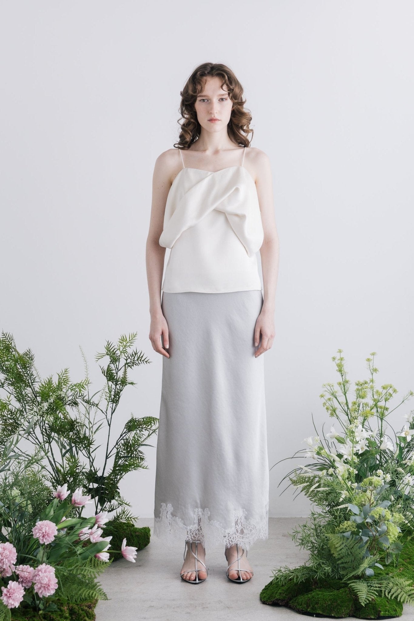 Ceintuur Satin Top