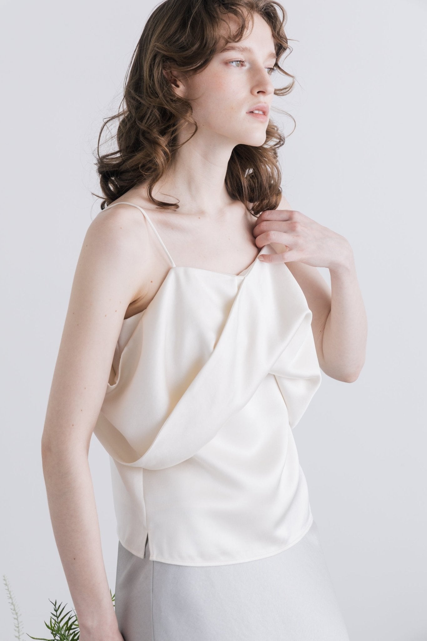 Ceintuur Satin Top