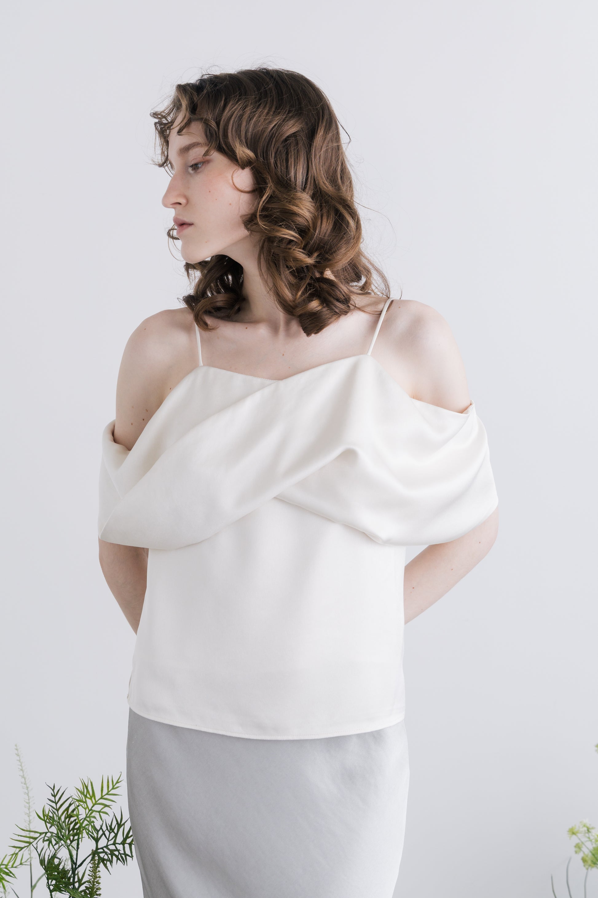 Ceintuur Satin Top