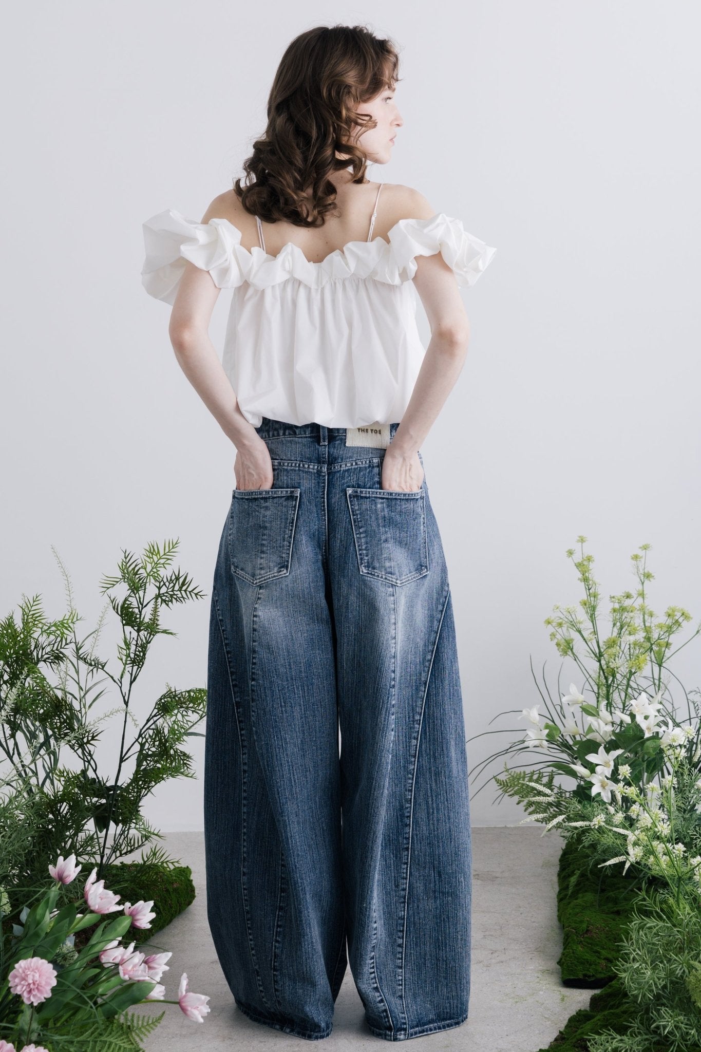 Santorini Denim Pants (Mid Blue)