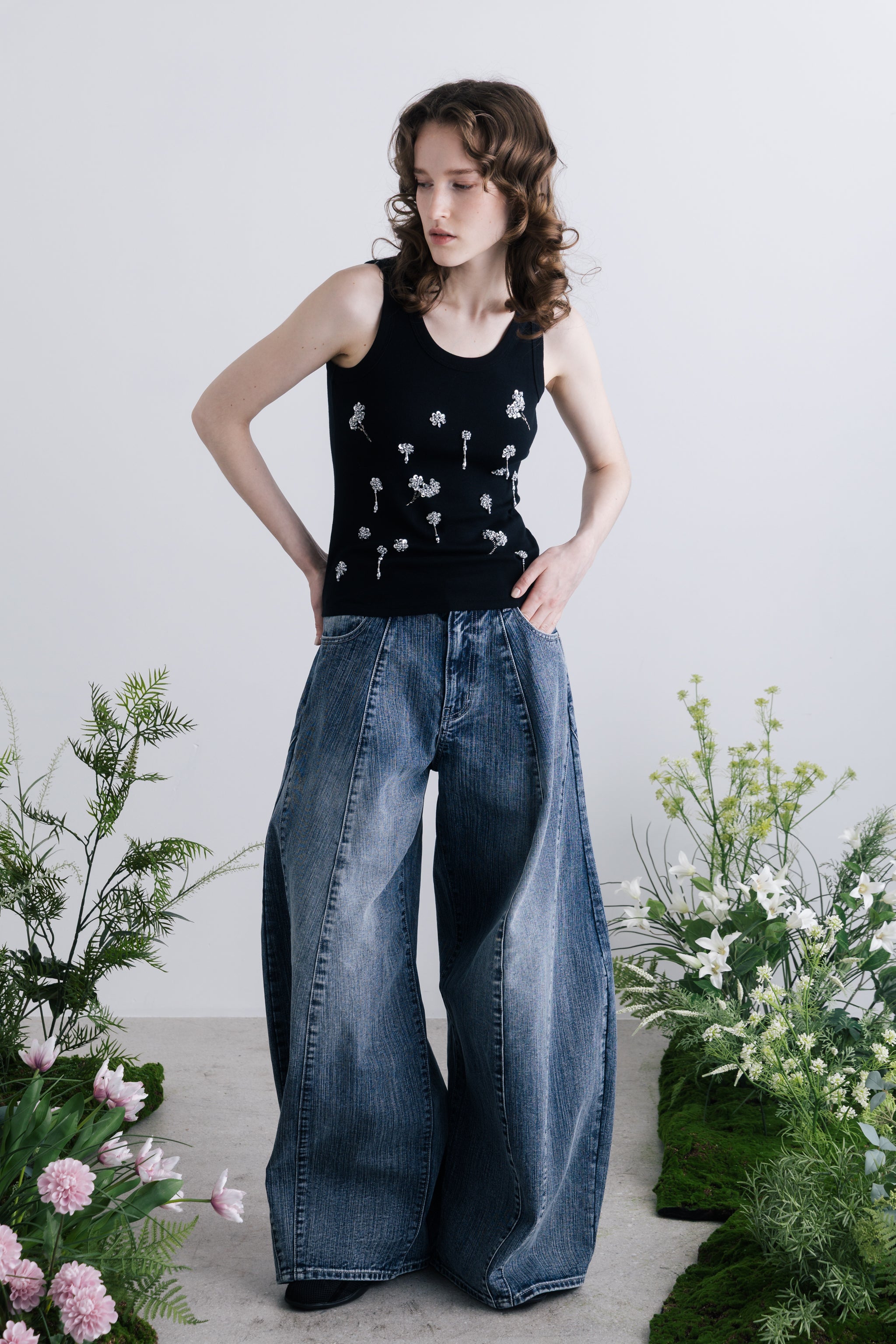Santorini Denim Pants (new color)