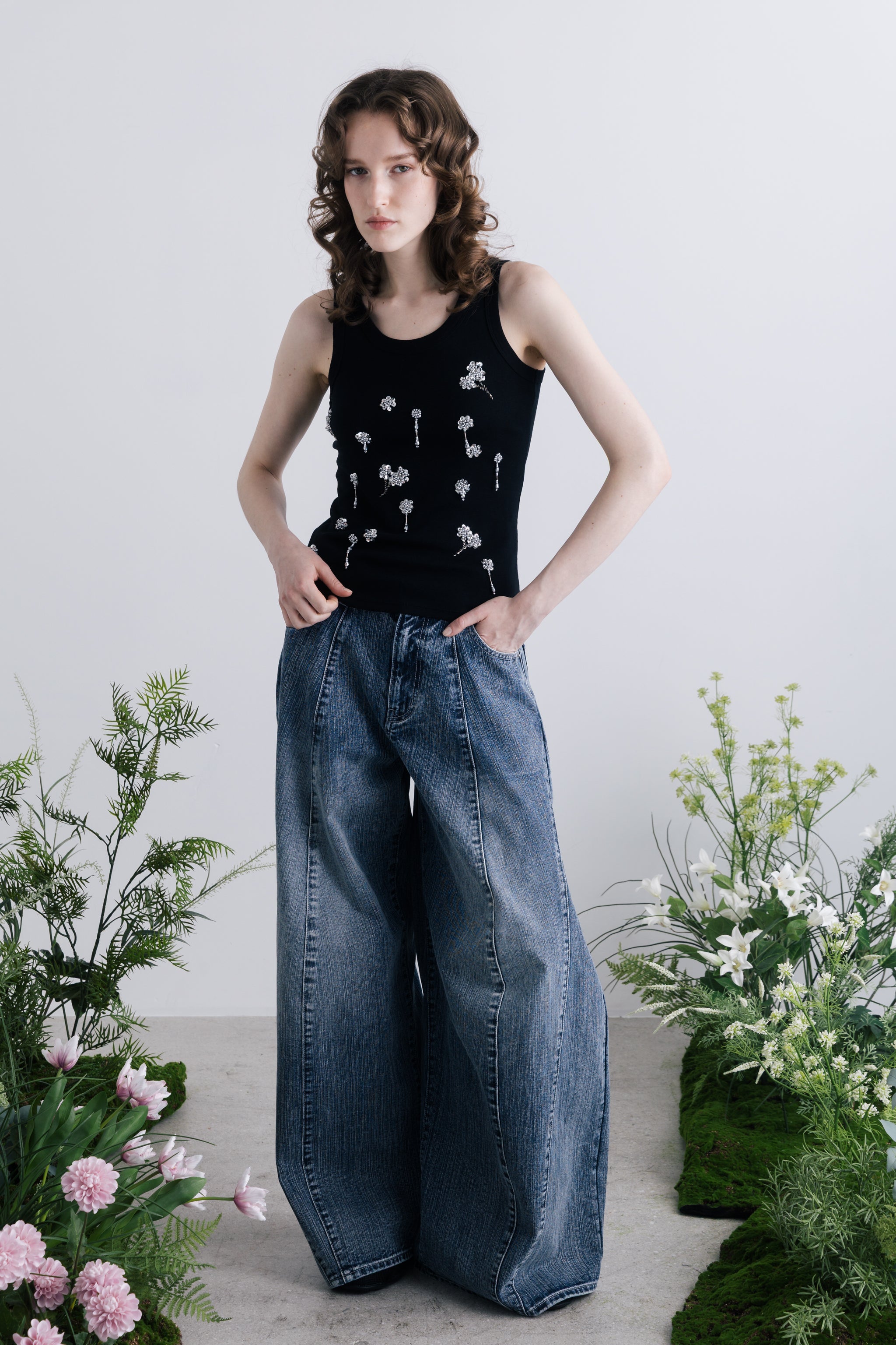 Santorini Denim Pants (new color)