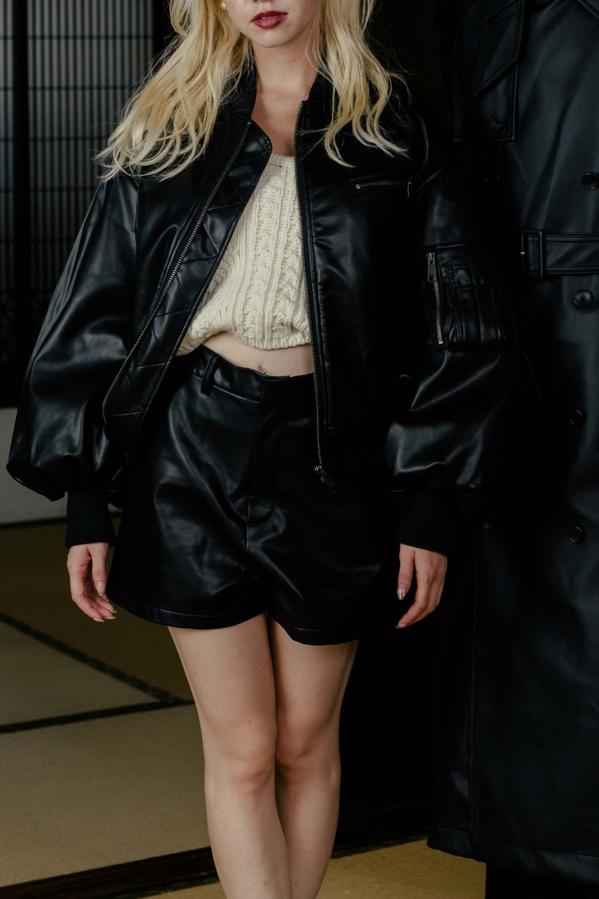Oxford Leather Pants