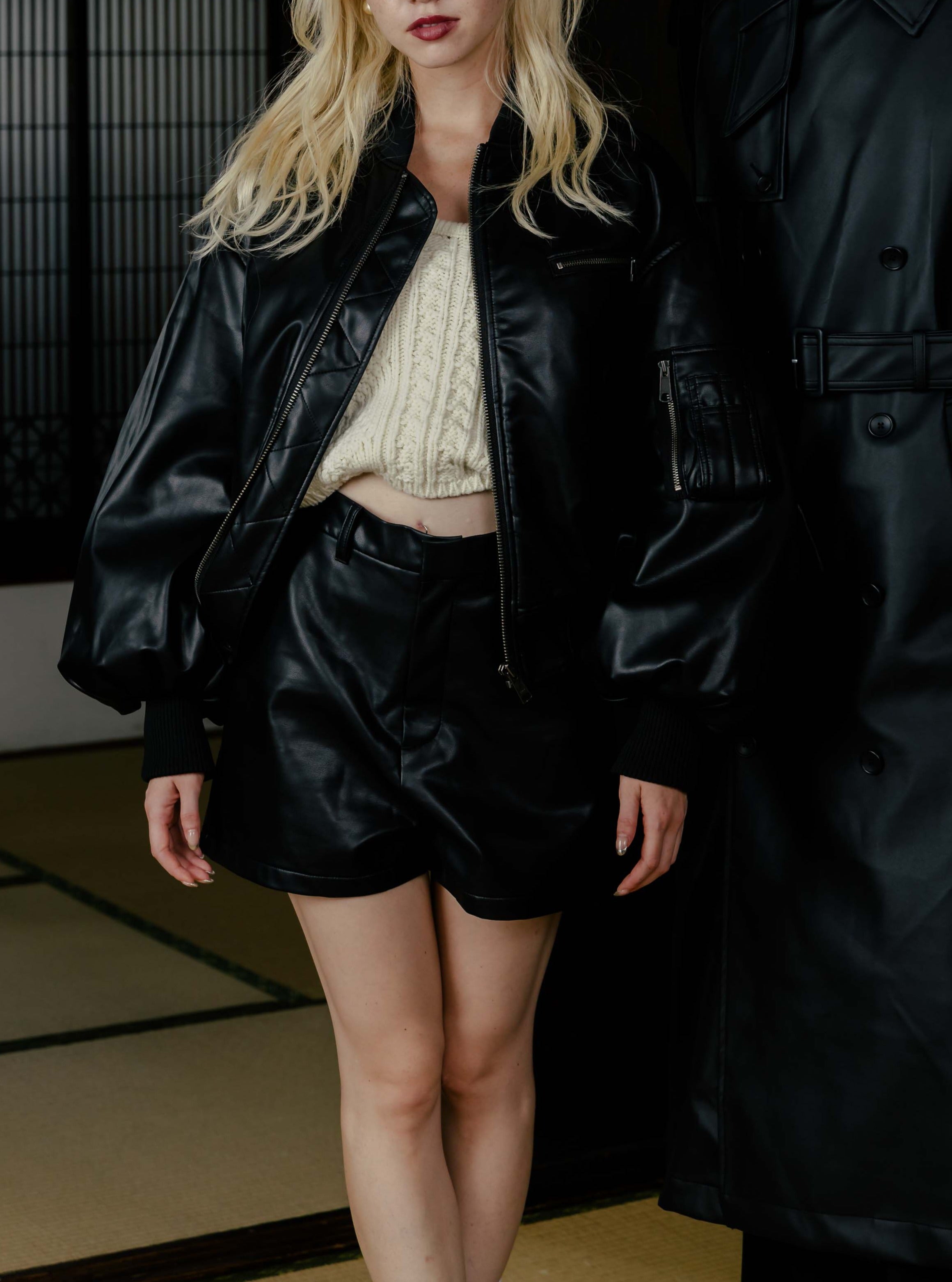 Oxford Leather Pants