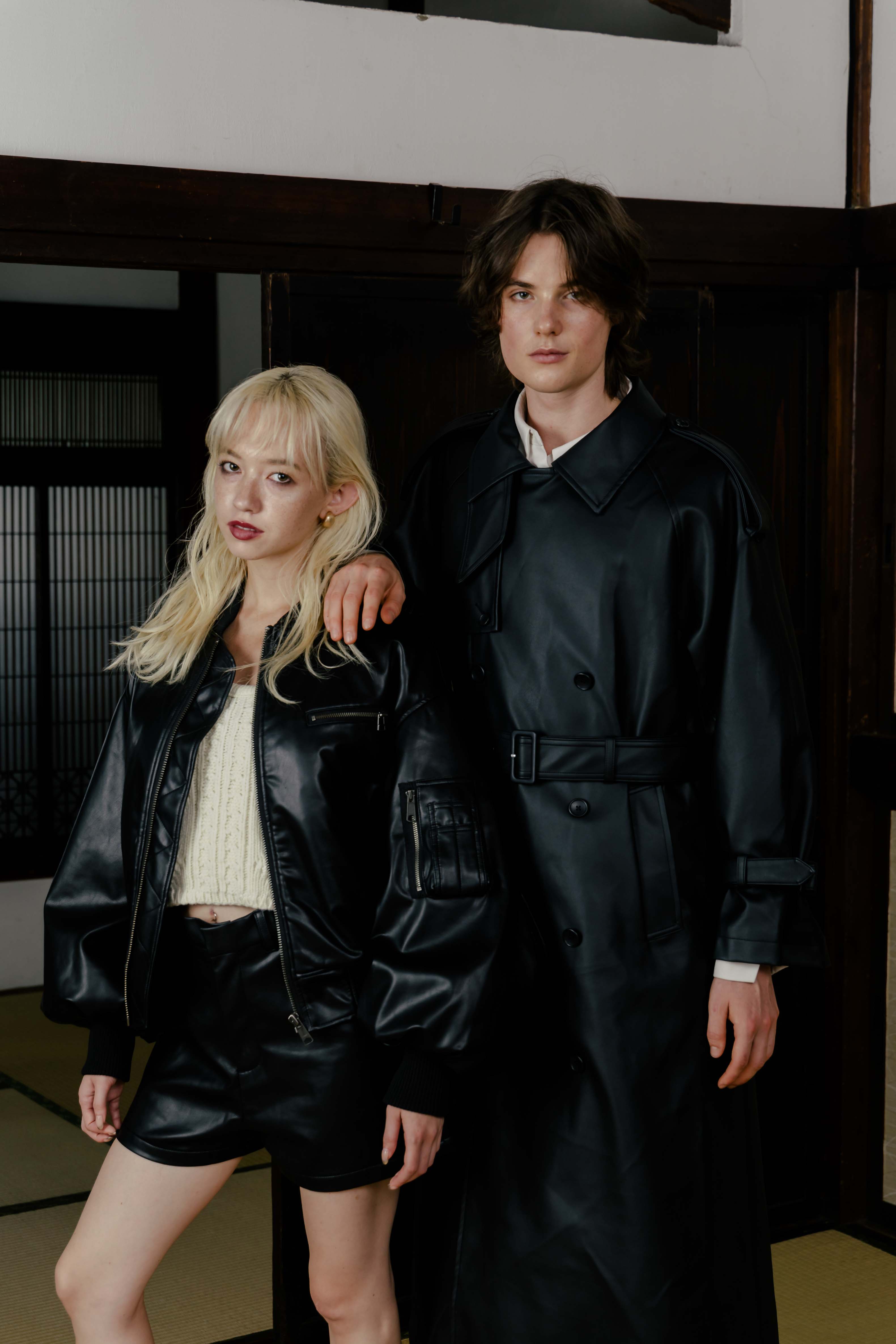 Oxford Leather Pants