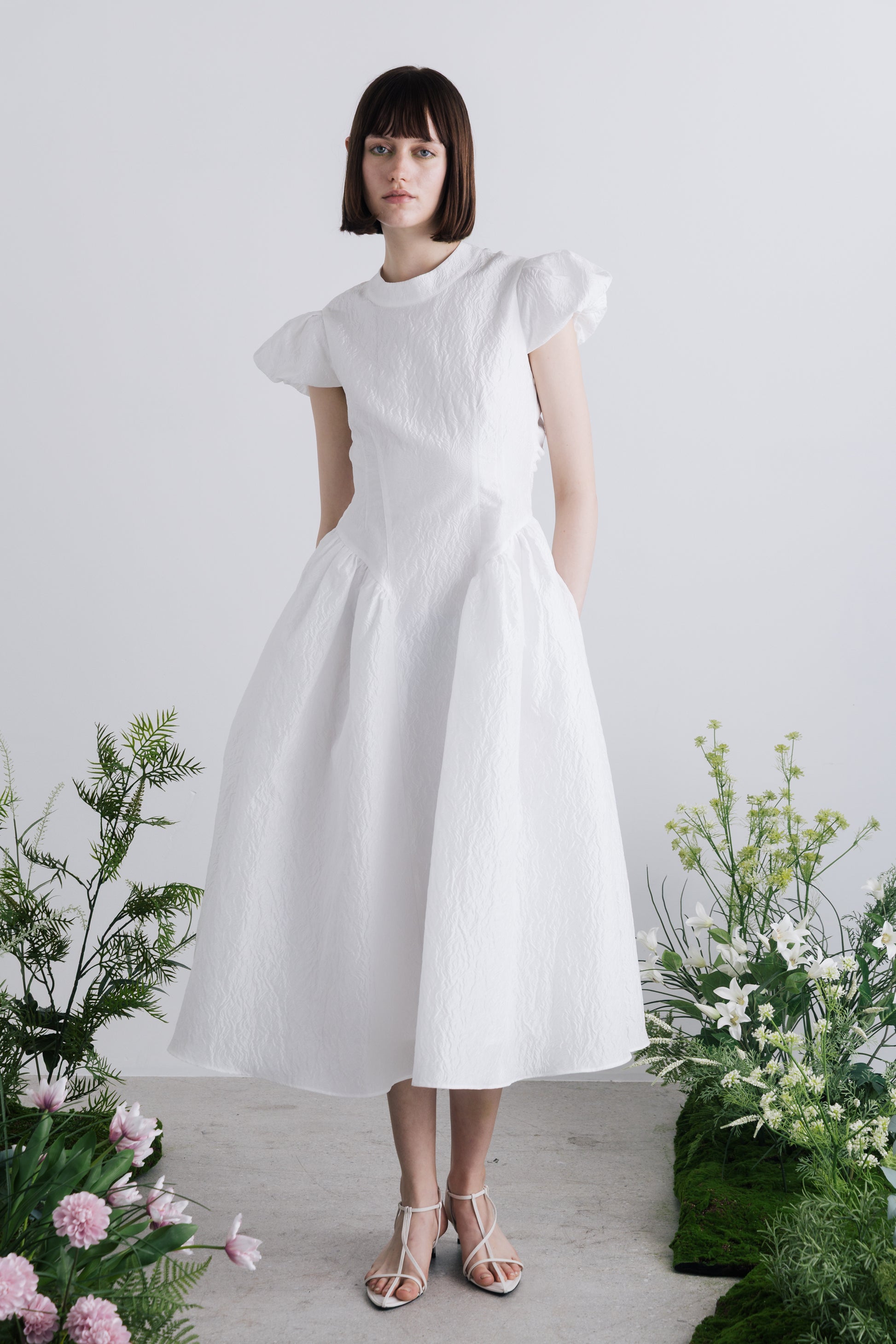 Peony Back Open Dress