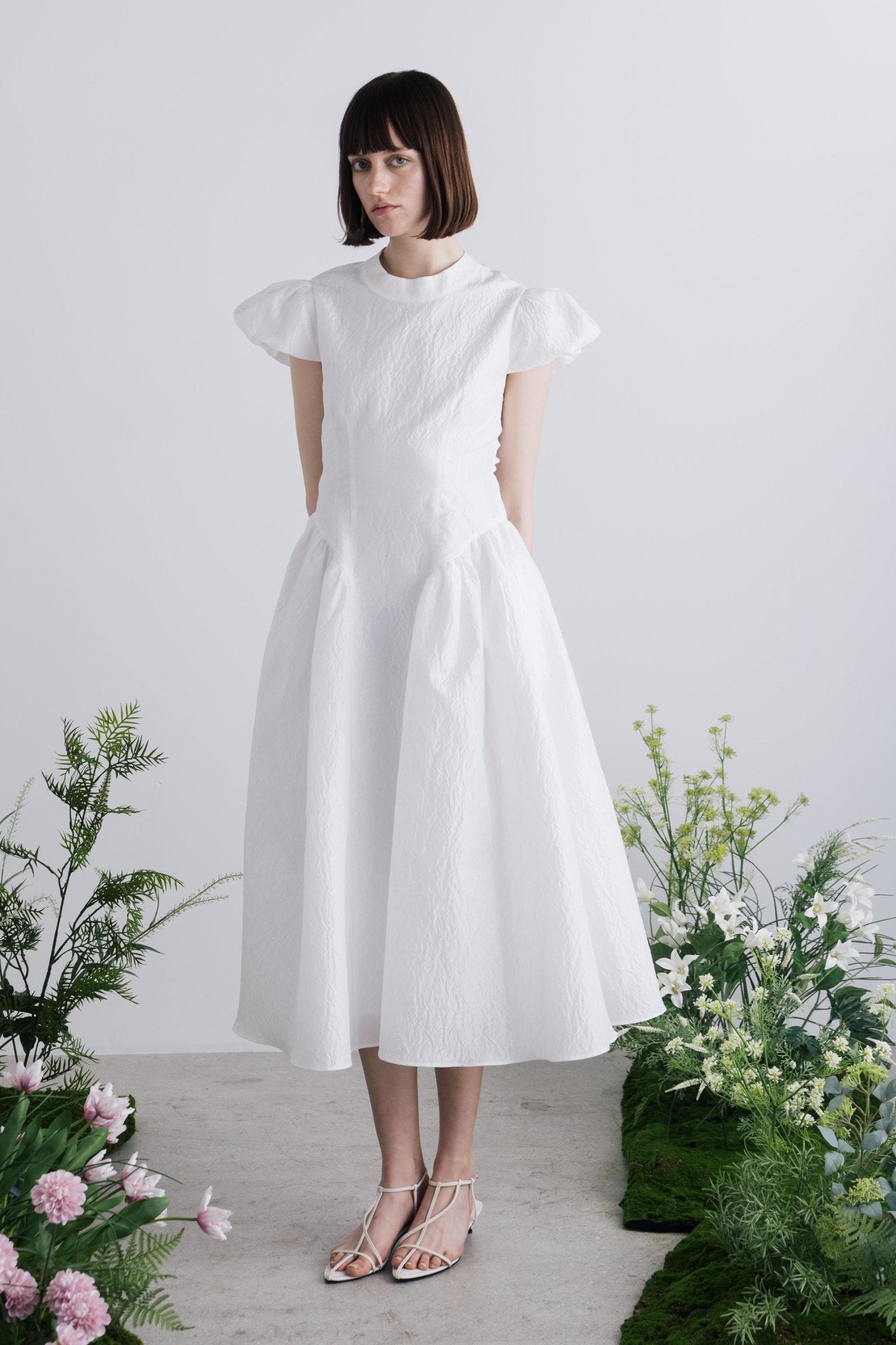 Peony Back Open Dress