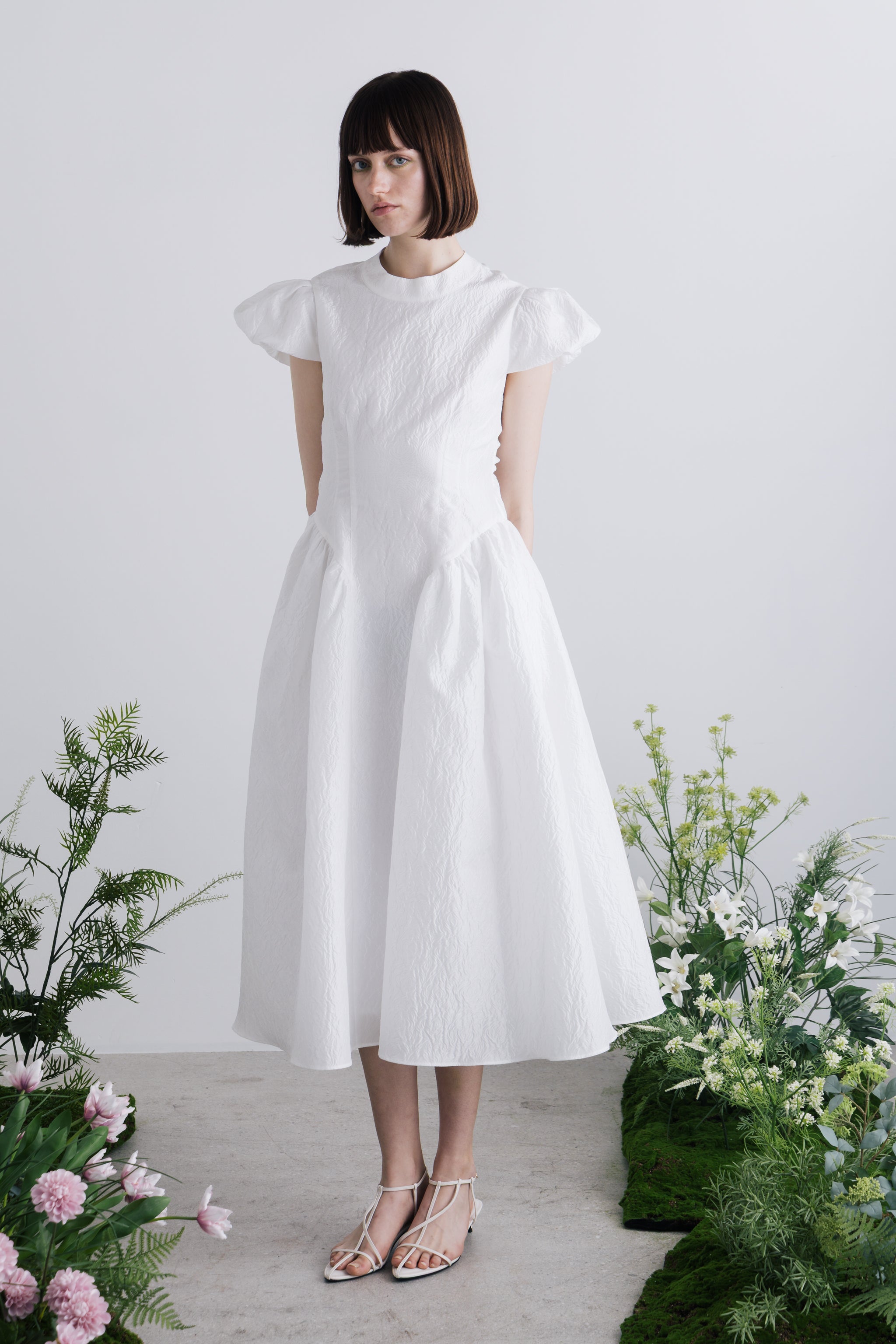 Peony Back Open Dress