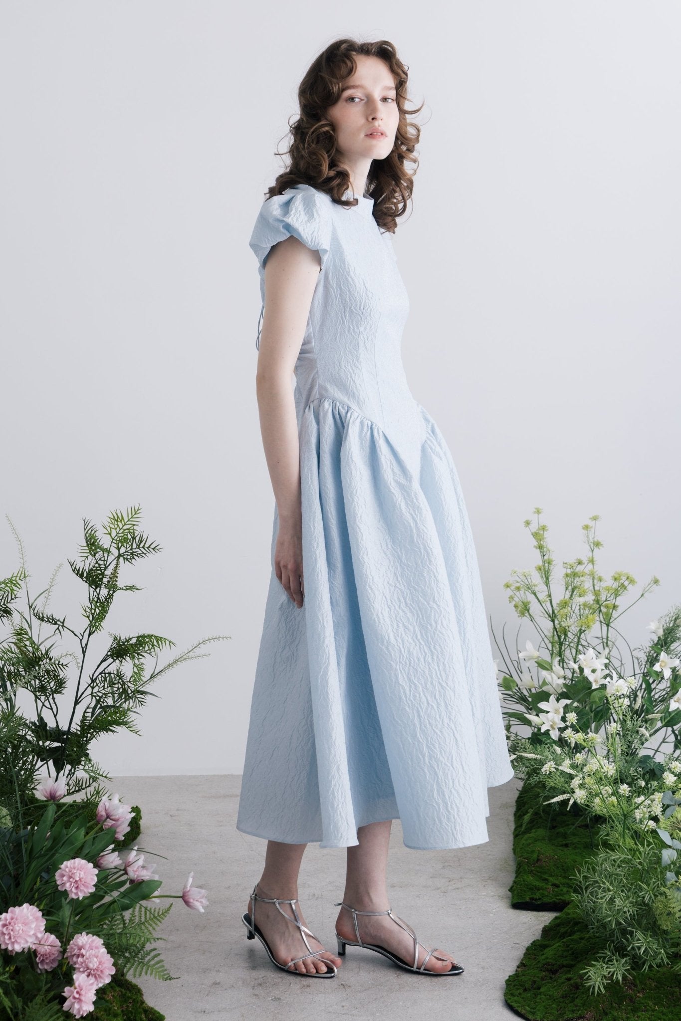 Peony Back Open Dress