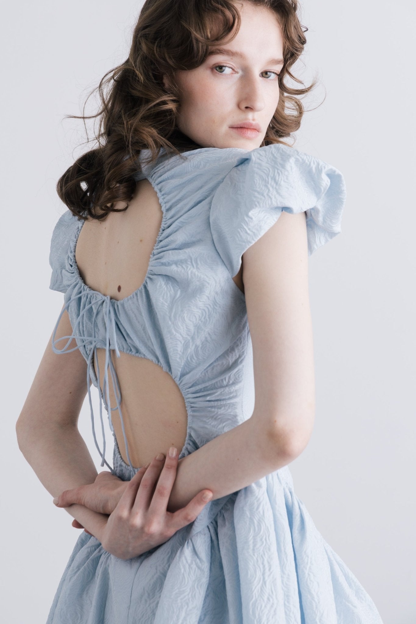 Peony Back Open Dress